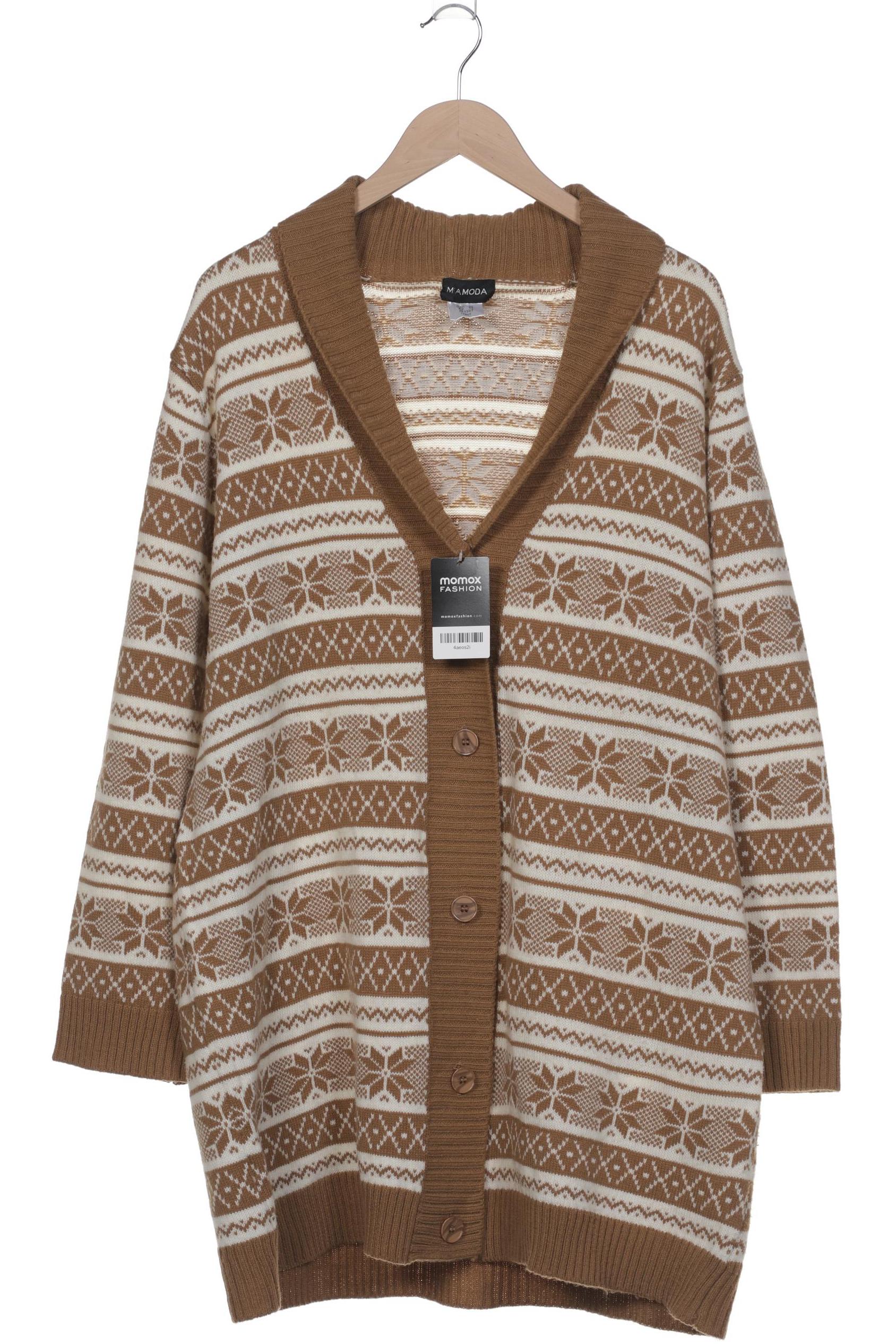 

Miamoda Damen Strickjacke, braun, Gr. 50