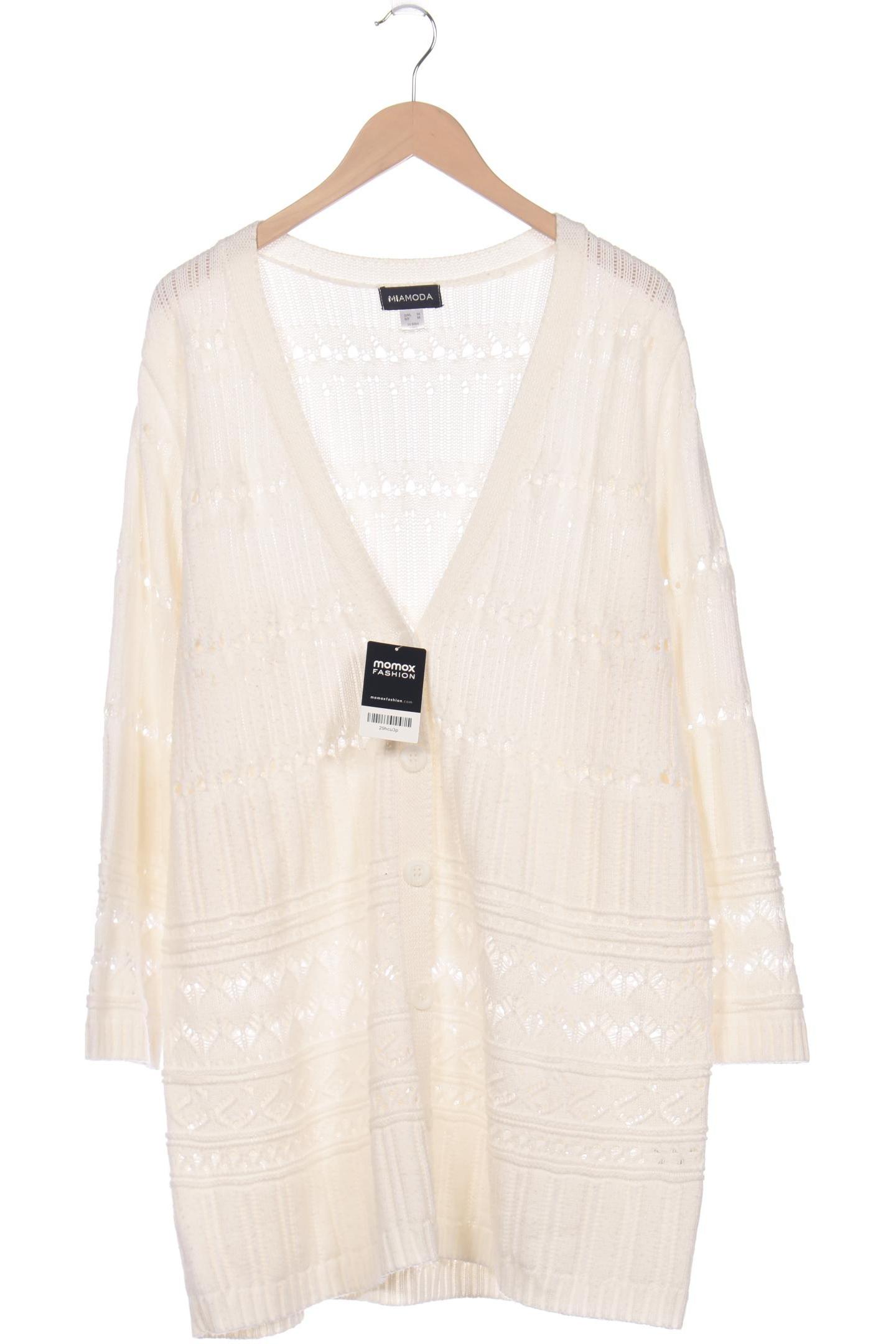 

Miamoda Damen Strickjacke, cremeweiß, Gr. 54