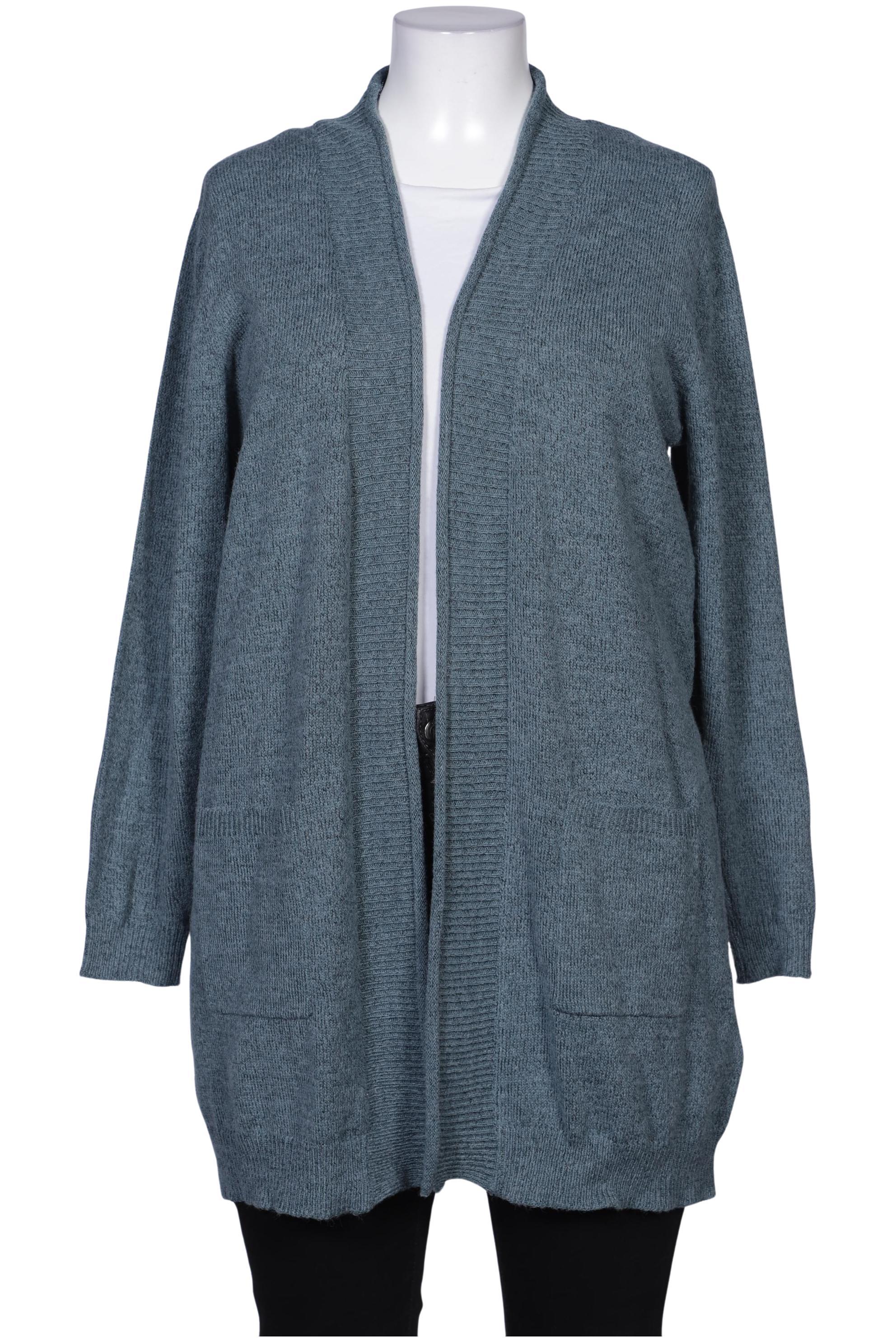 

Miamoda Damen Strickjacke, türkis, Gr. 48