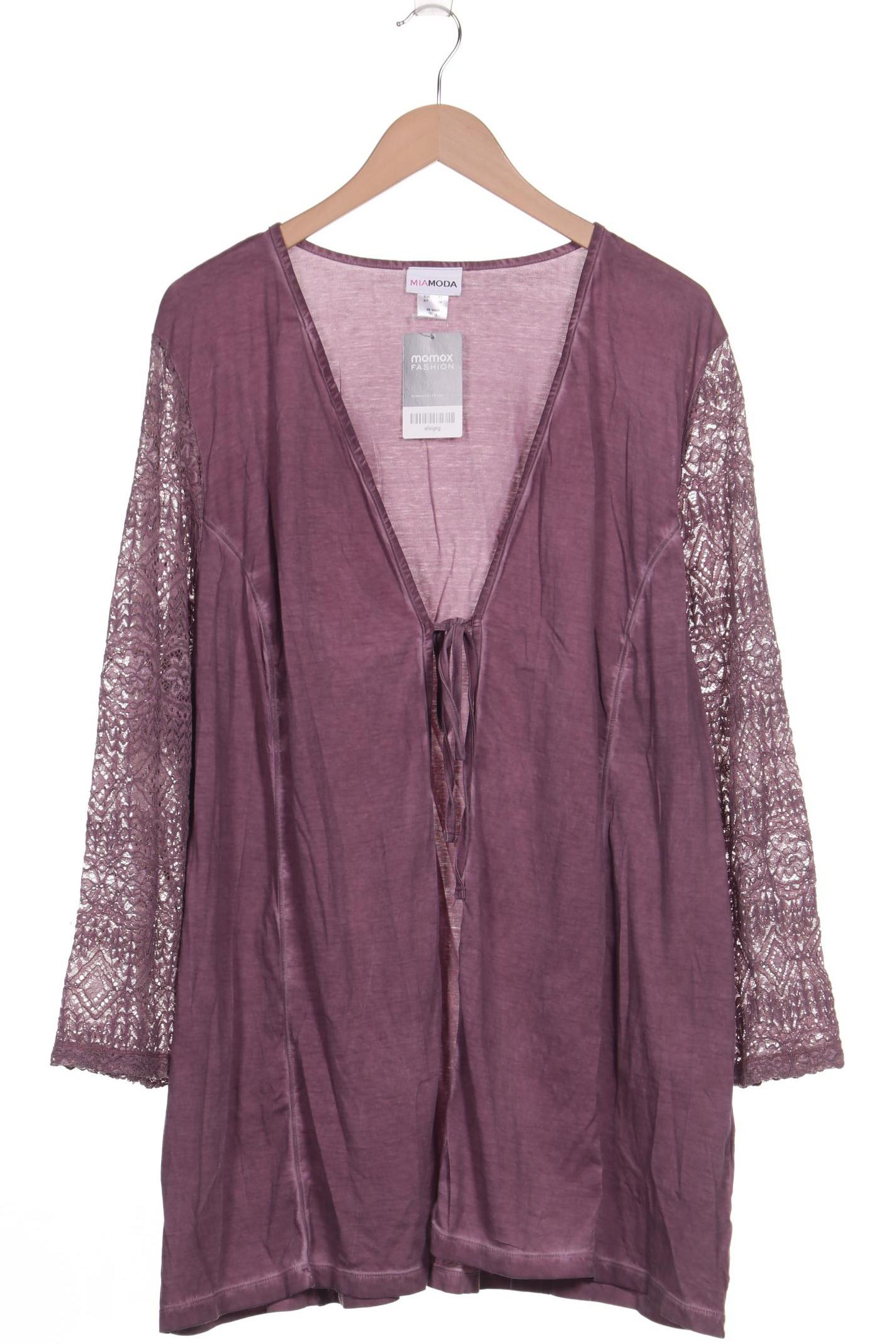 

Miamoda Damen Strickjacke, flieder, Gr. 52