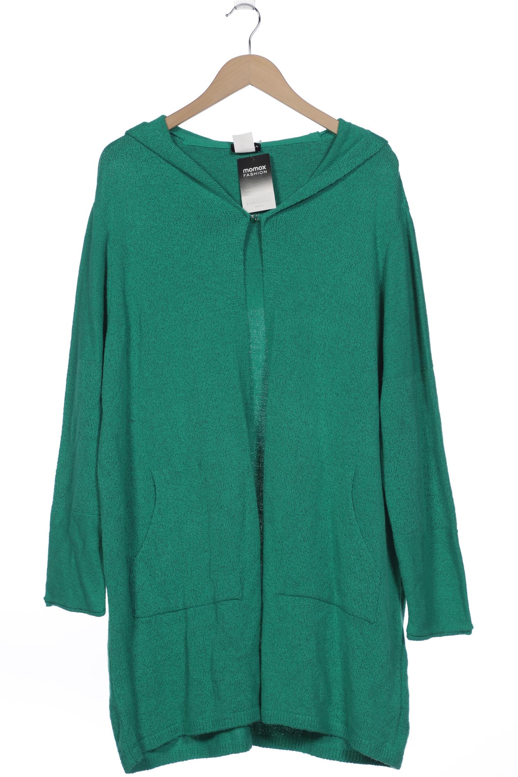 

Miamoda Damen Strickjacke, grün, Gr. 52