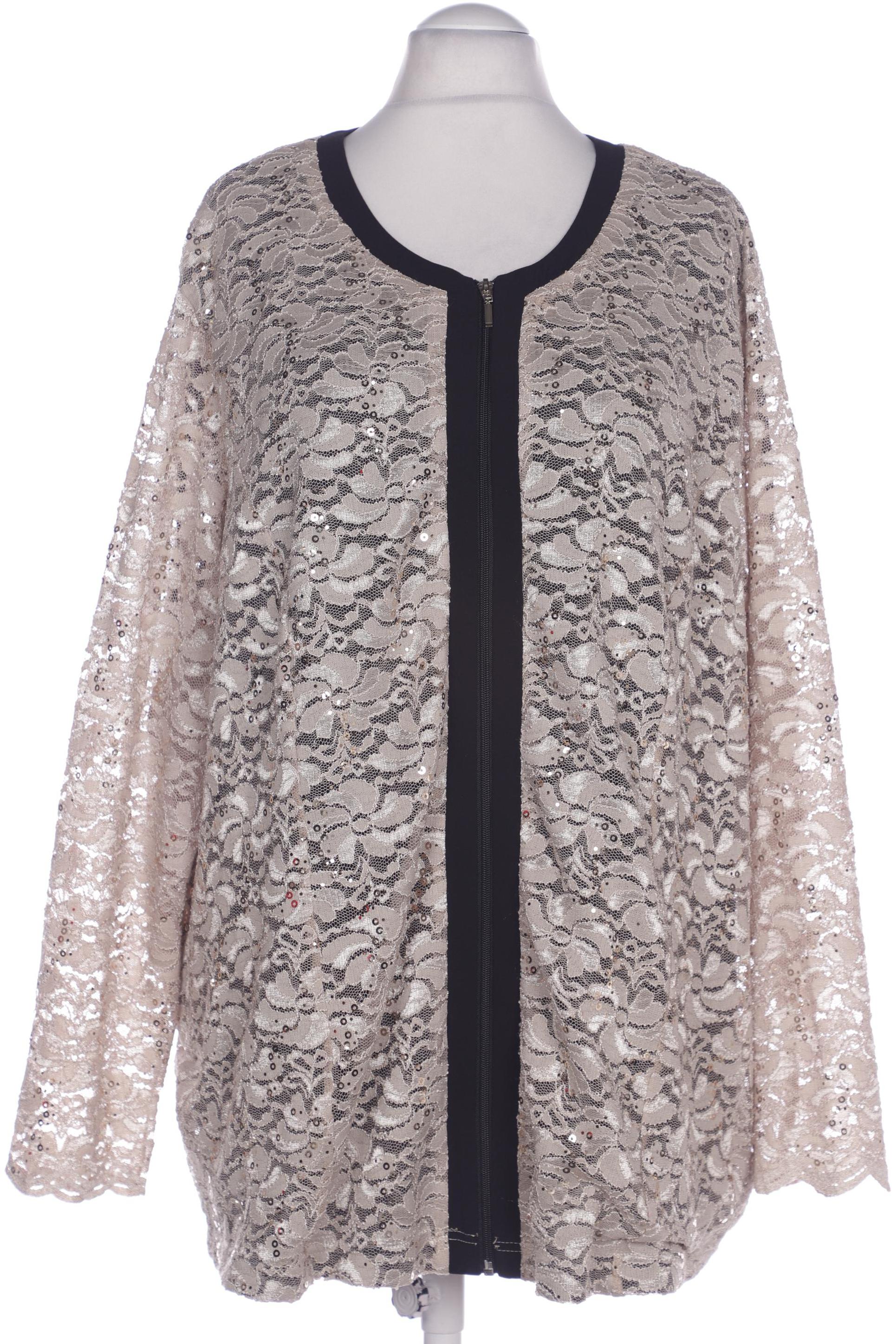 

Miamoda Damen Strickjacke, beige, Gr. 56