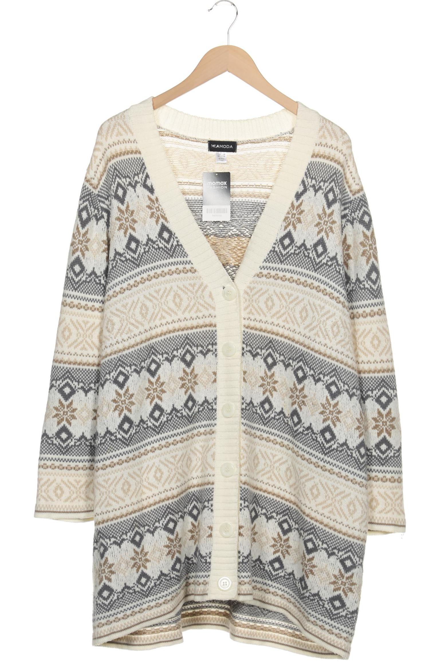 

Miamoda Damen Strickjacke, beige, Gr. 52