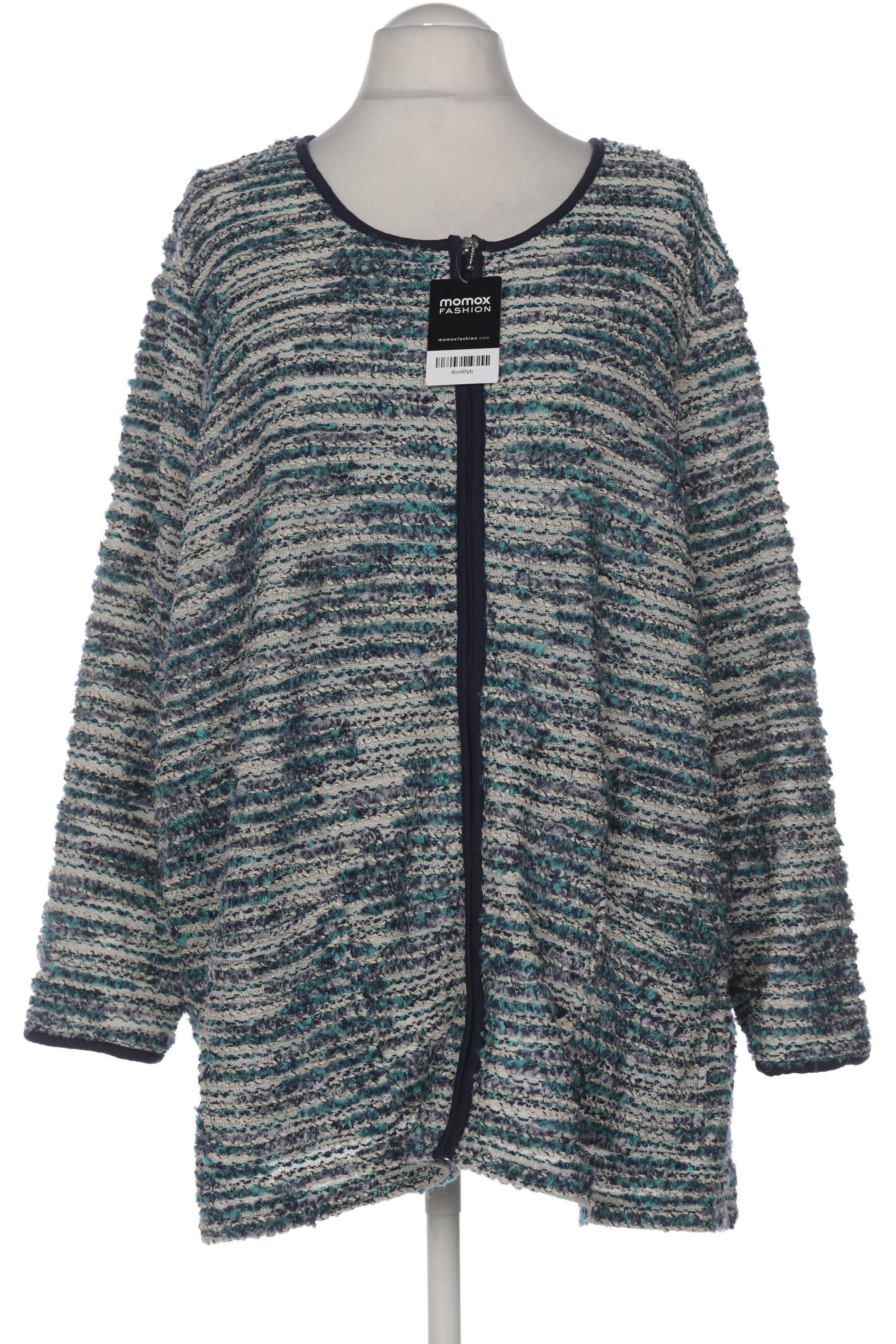 

Miamoda Damen Strickjacke, türkis, Gr. 58