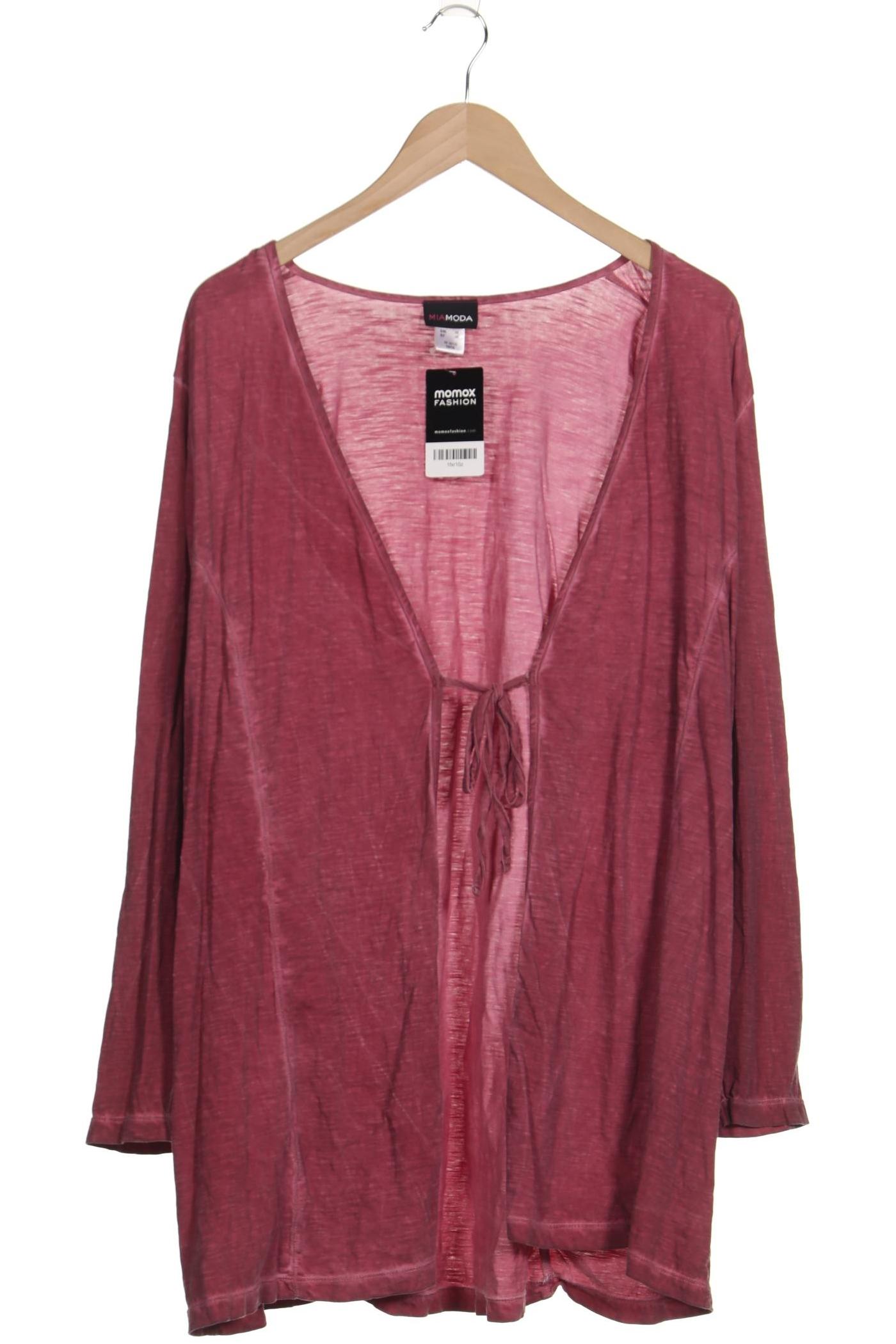 

Miamoda Damen Strickjacke, pink, Gr. 48