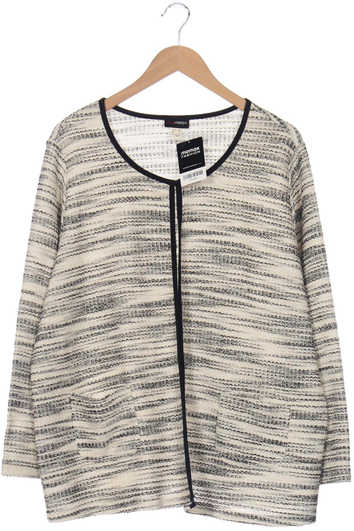 

Miamoda Damen Strickjacke, weiß, Gr. 52