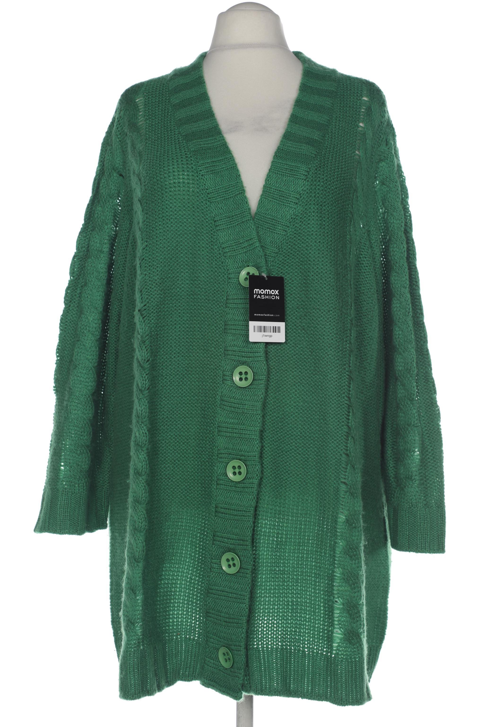 

Miamoda Damen Strickjacke, grün, Gr. 56