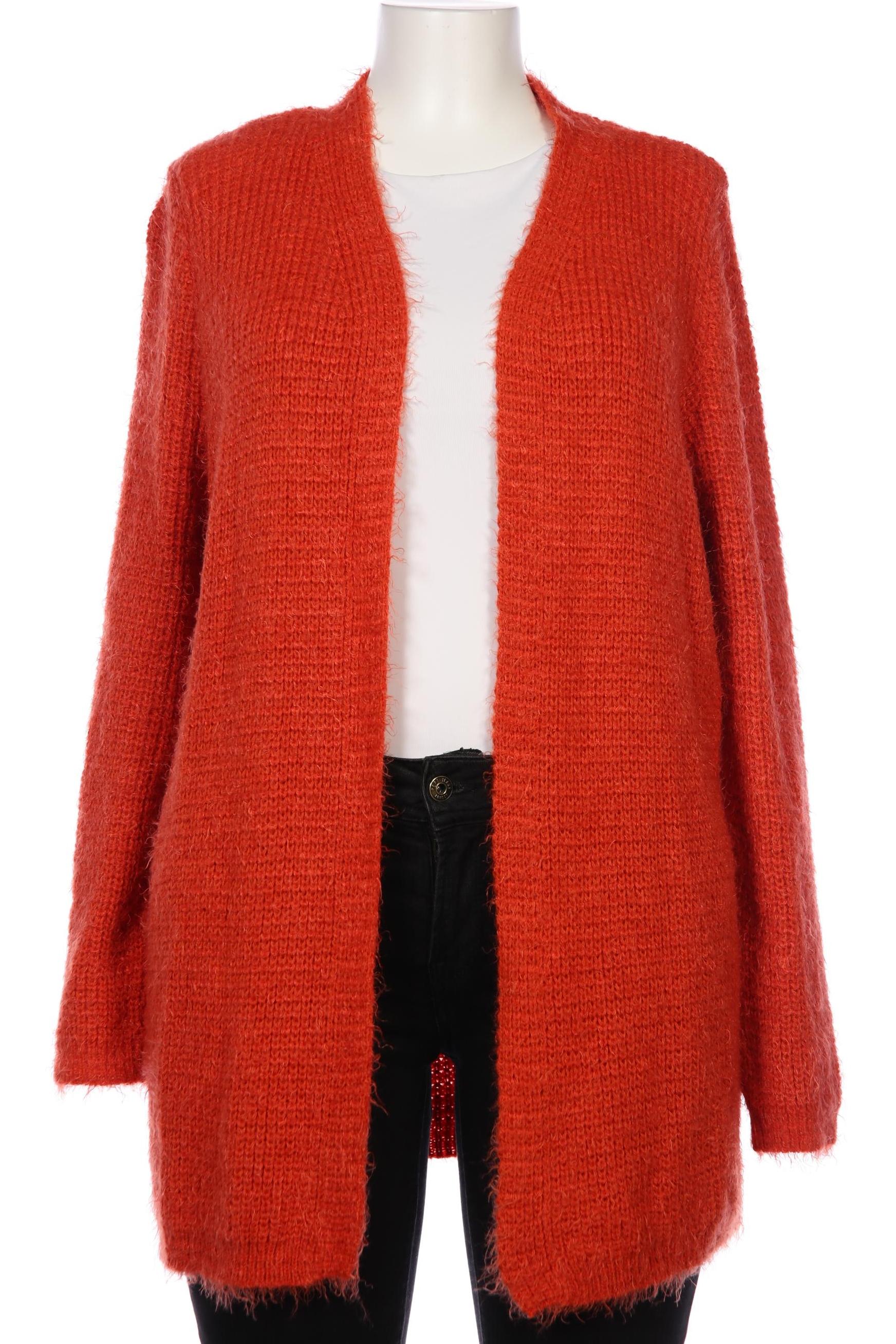 

Miamoda Damen Strickjacke, orange, Gr. 48