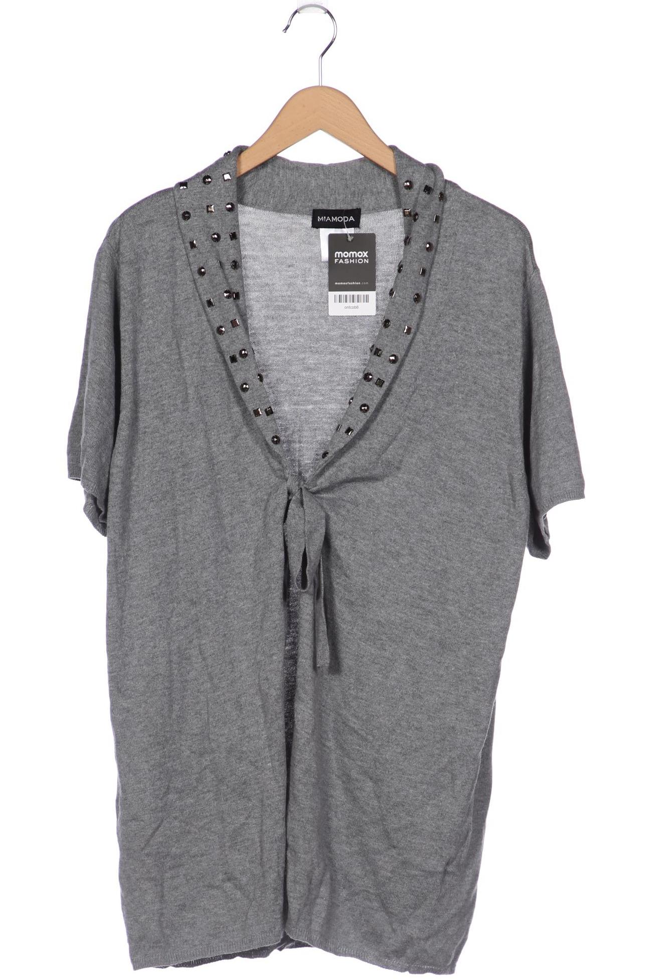 

Miamoda Damen Strickjacke, grau, Gr. 46