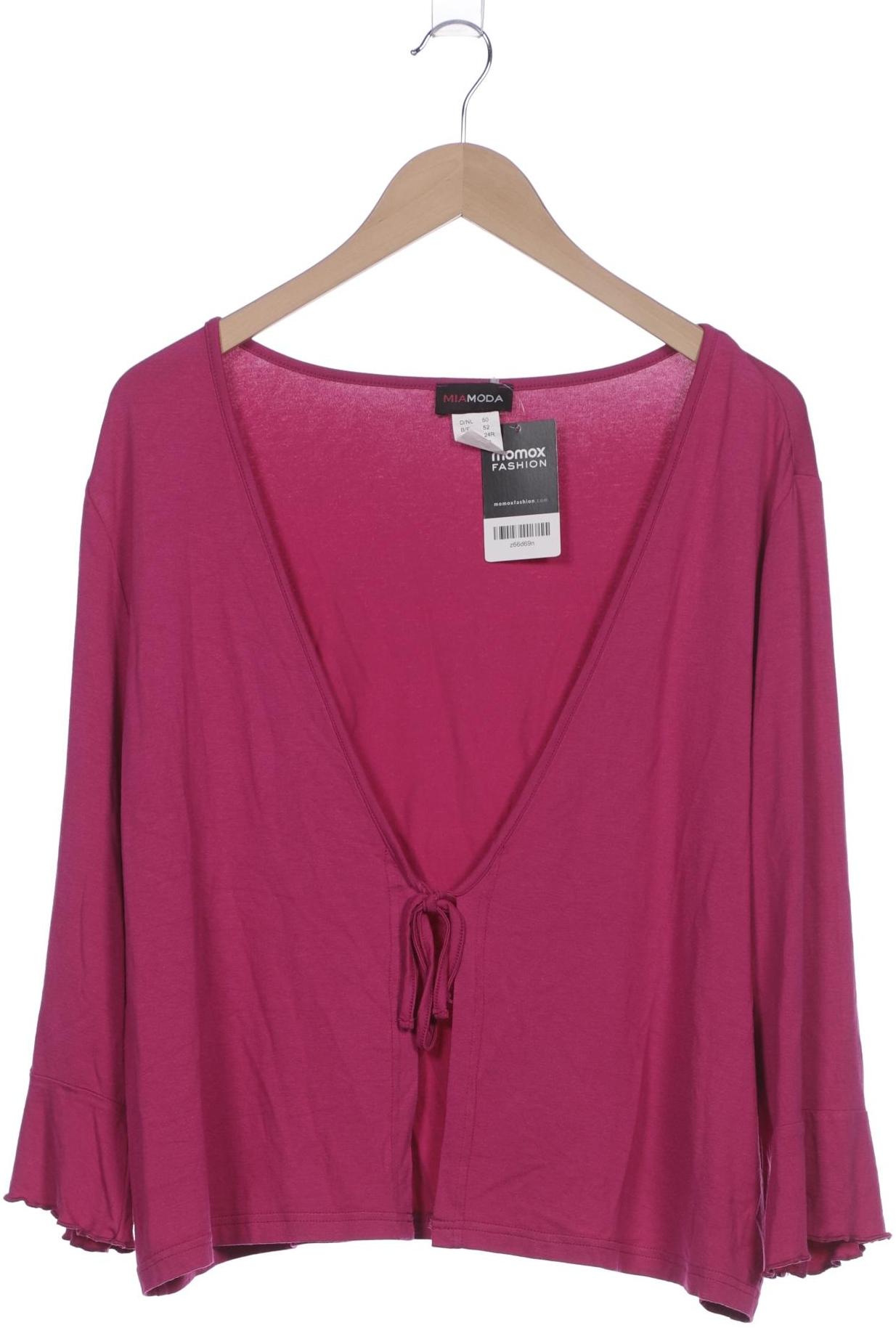 

Miamoda Damen Strickjacke, pink, Gr. 50