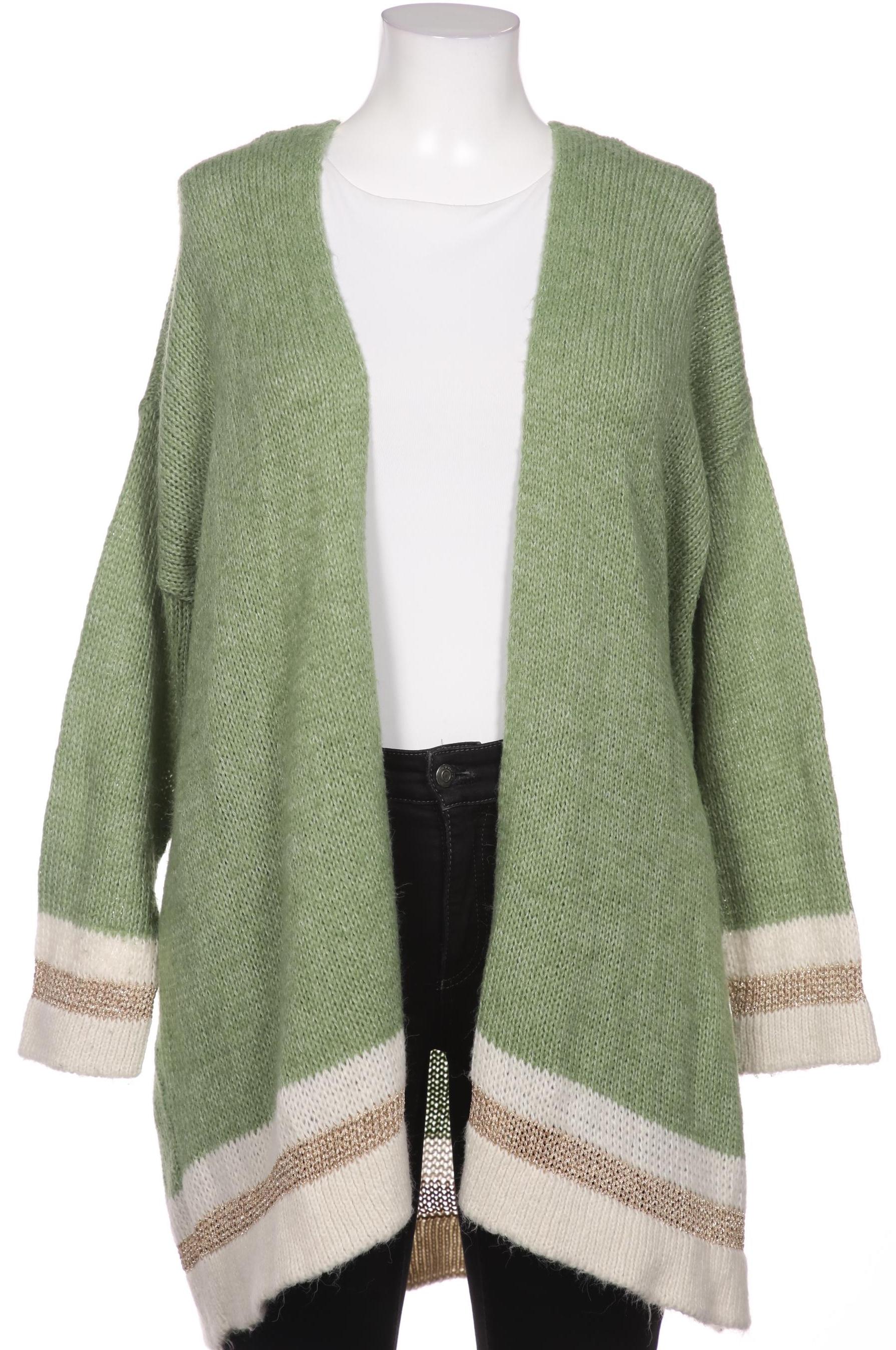 

Miamoda Damen Strickjacke, hellgrün, Gr. 48