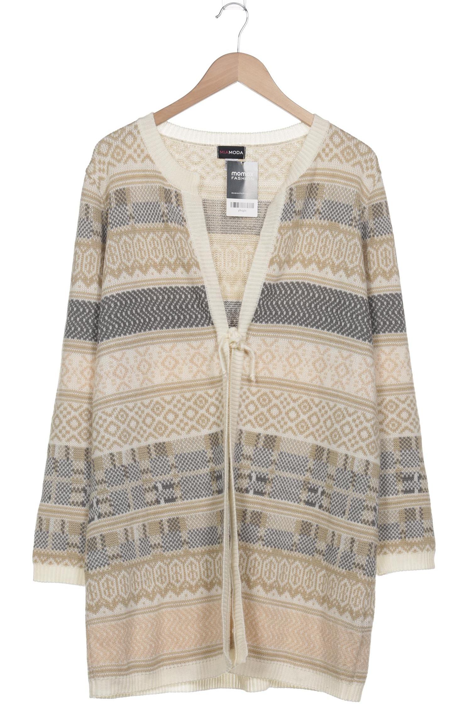 

Miamoda Damen Strickjacke, beige, Gr. 48