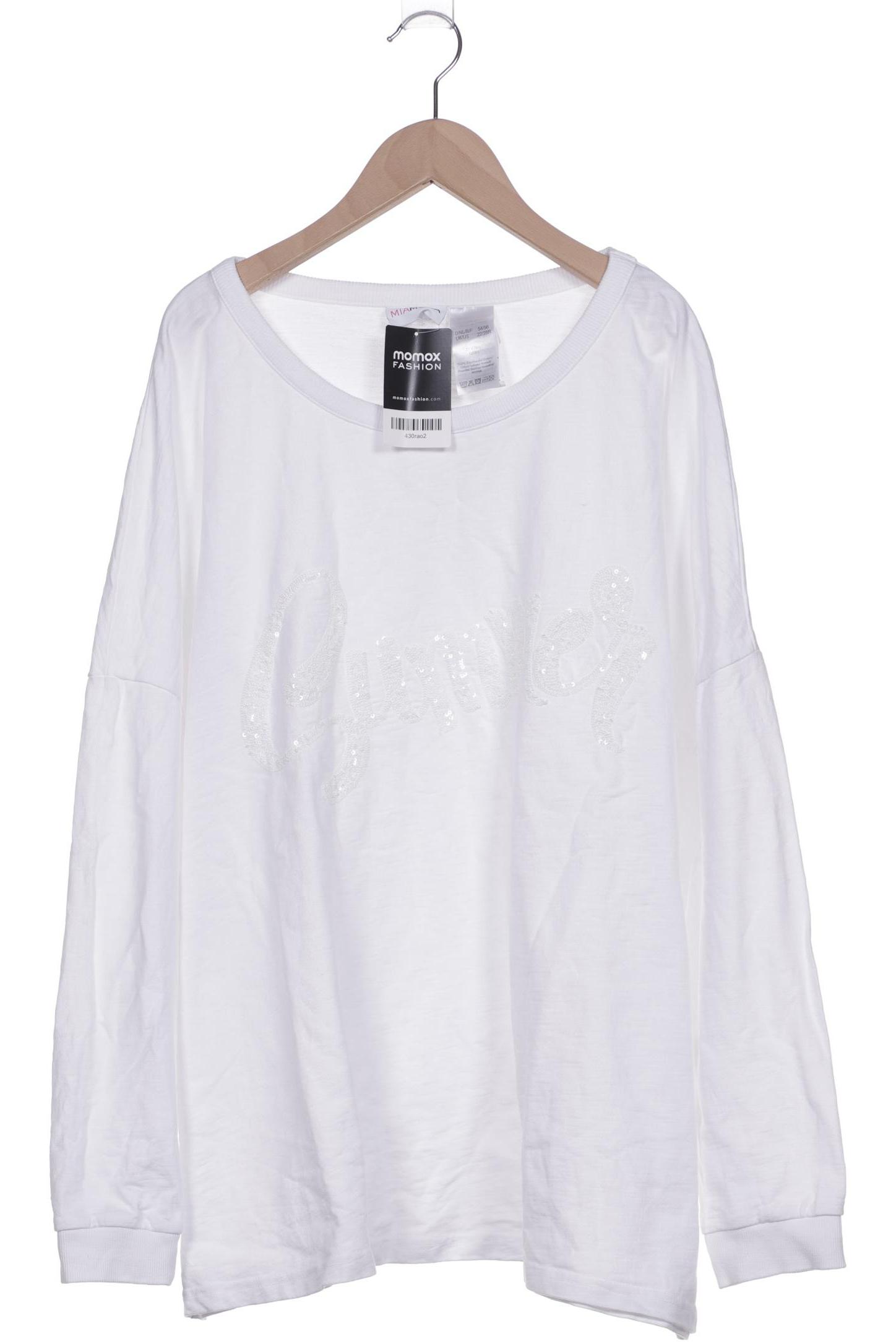 

Miamoda Damen Sweatshirt, weiß, Gr. 54