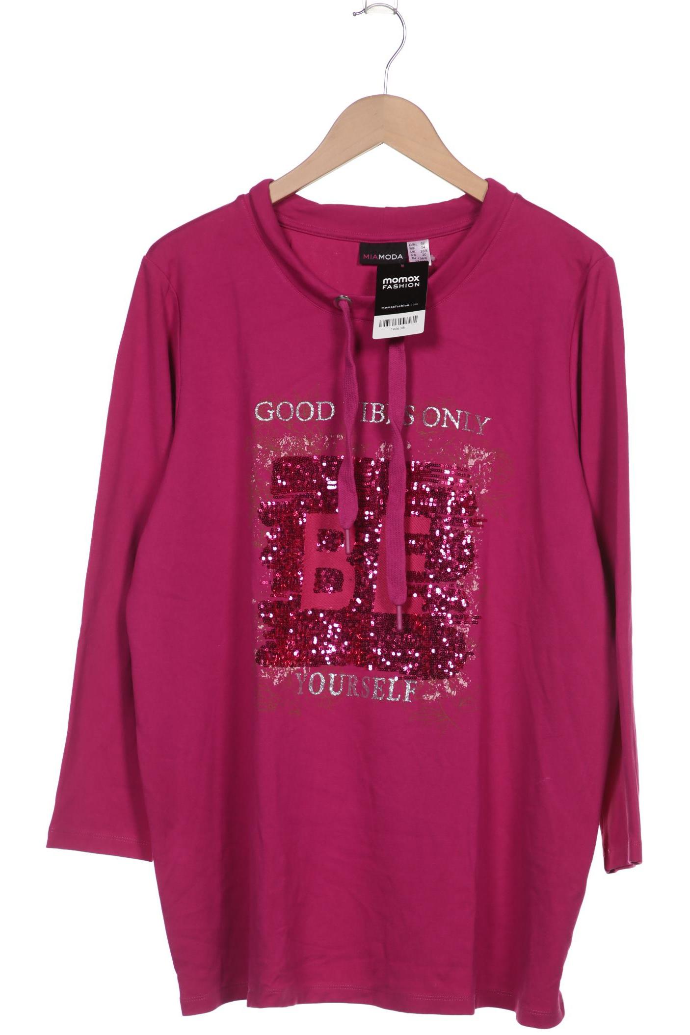 

Miamoda Damen Sweatshirt, pink, Gr. 52