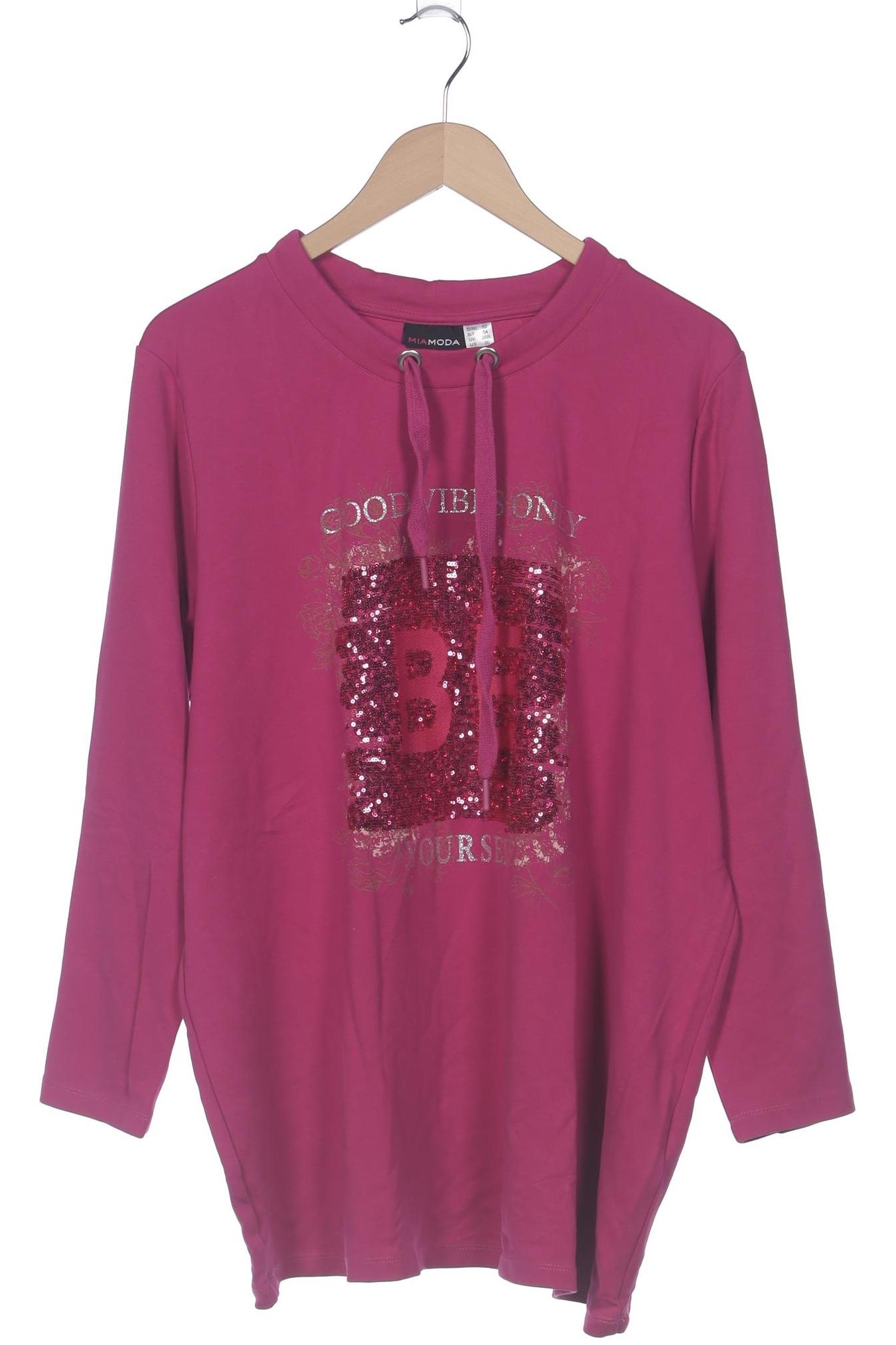

Miamoda Damen Sweatshirt, pink, Gr. 52