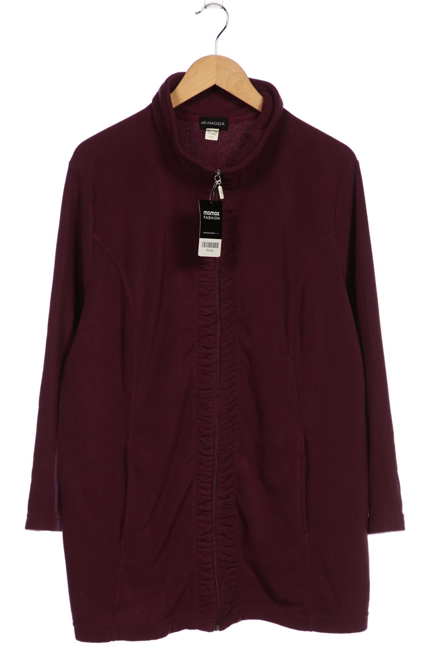 

Miamoda Damen Sweatshirt, bordeaux, Gr. 52