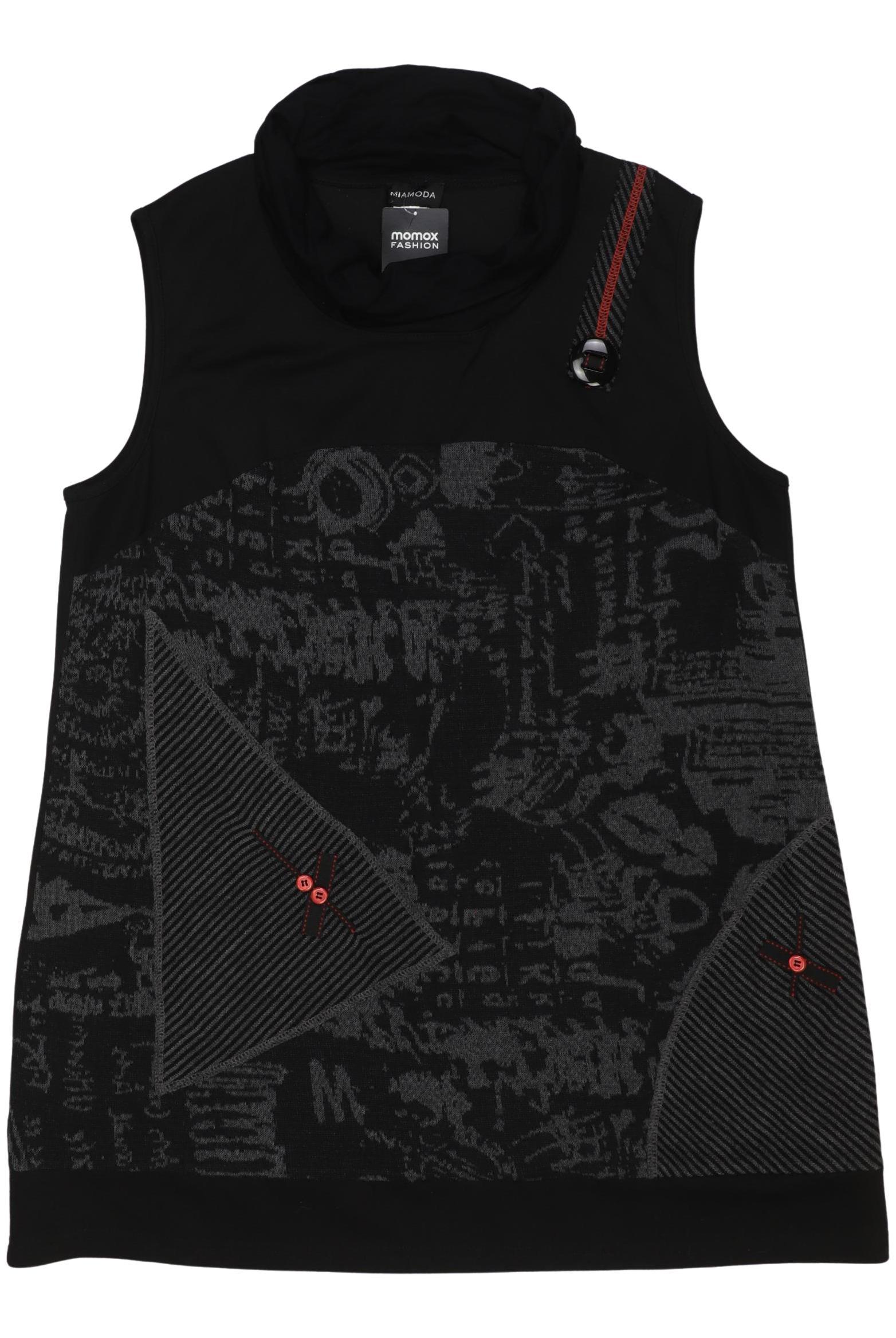 

Miamoda Damen Sweatshirt, schwarz, Gr. 48