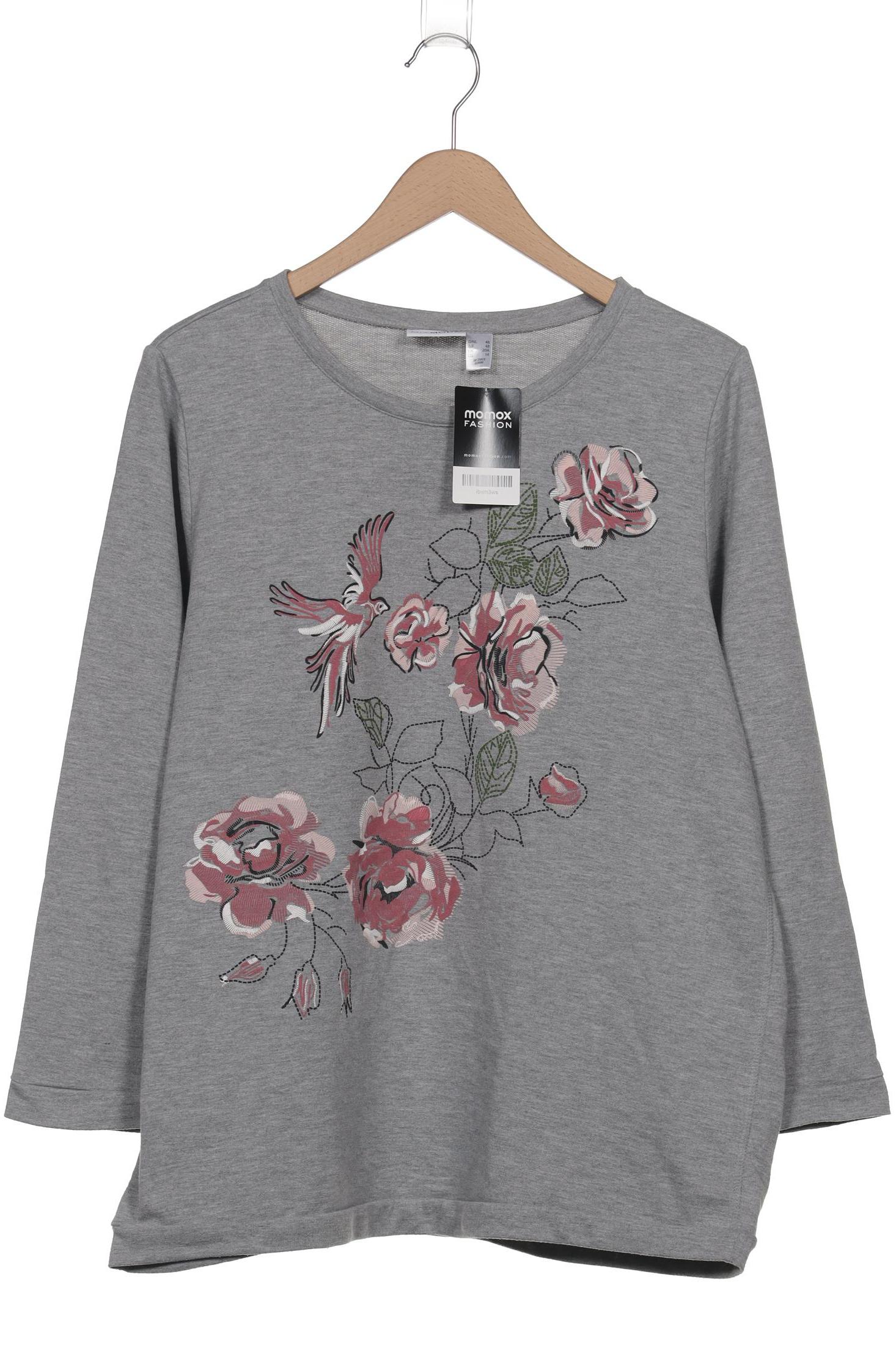 

Miamoda Damen Sweatshirt, grau, Gr. 46