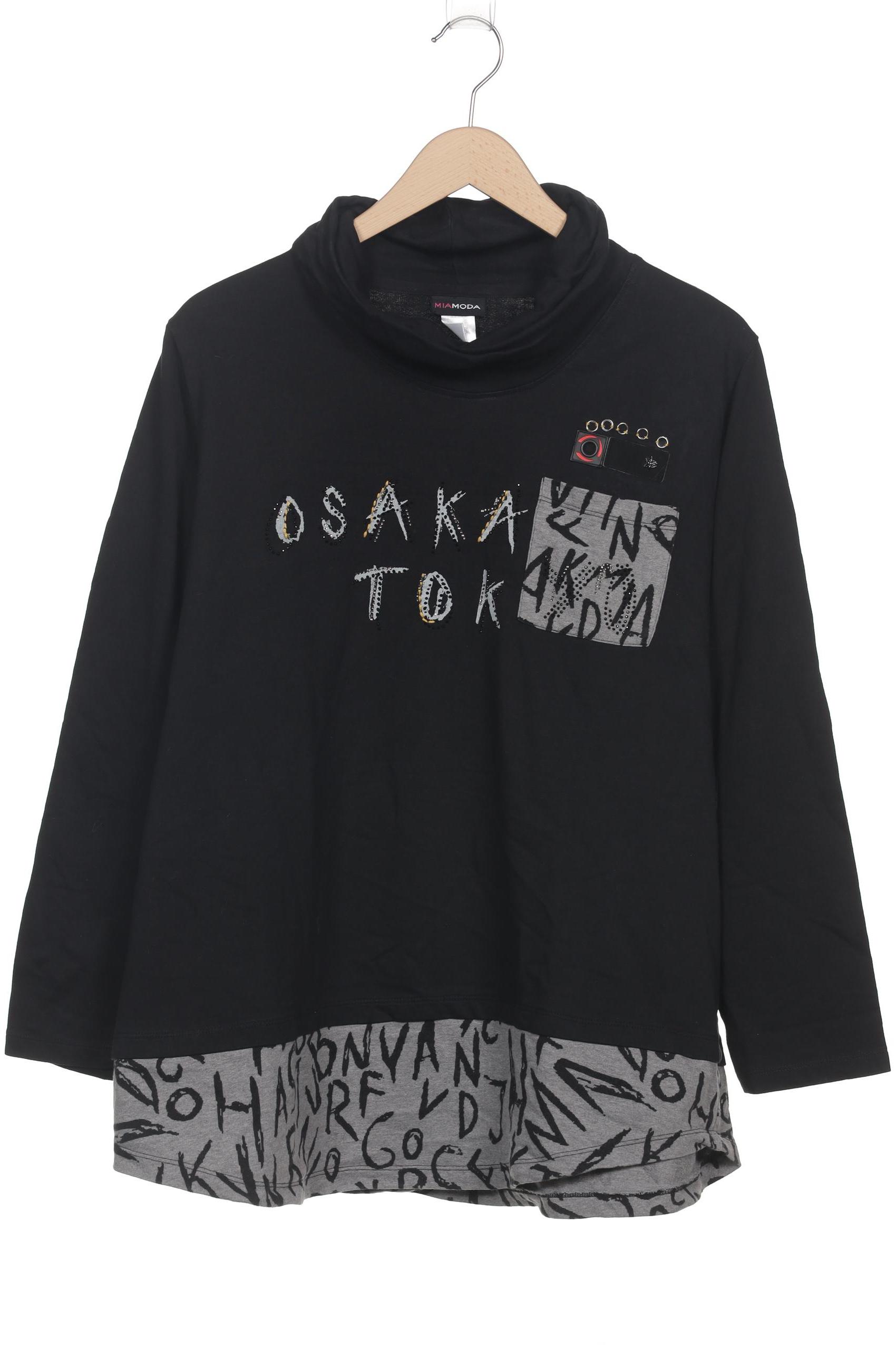 

Miamoda Damen Sweatshirt, schwarz, Gr. 50