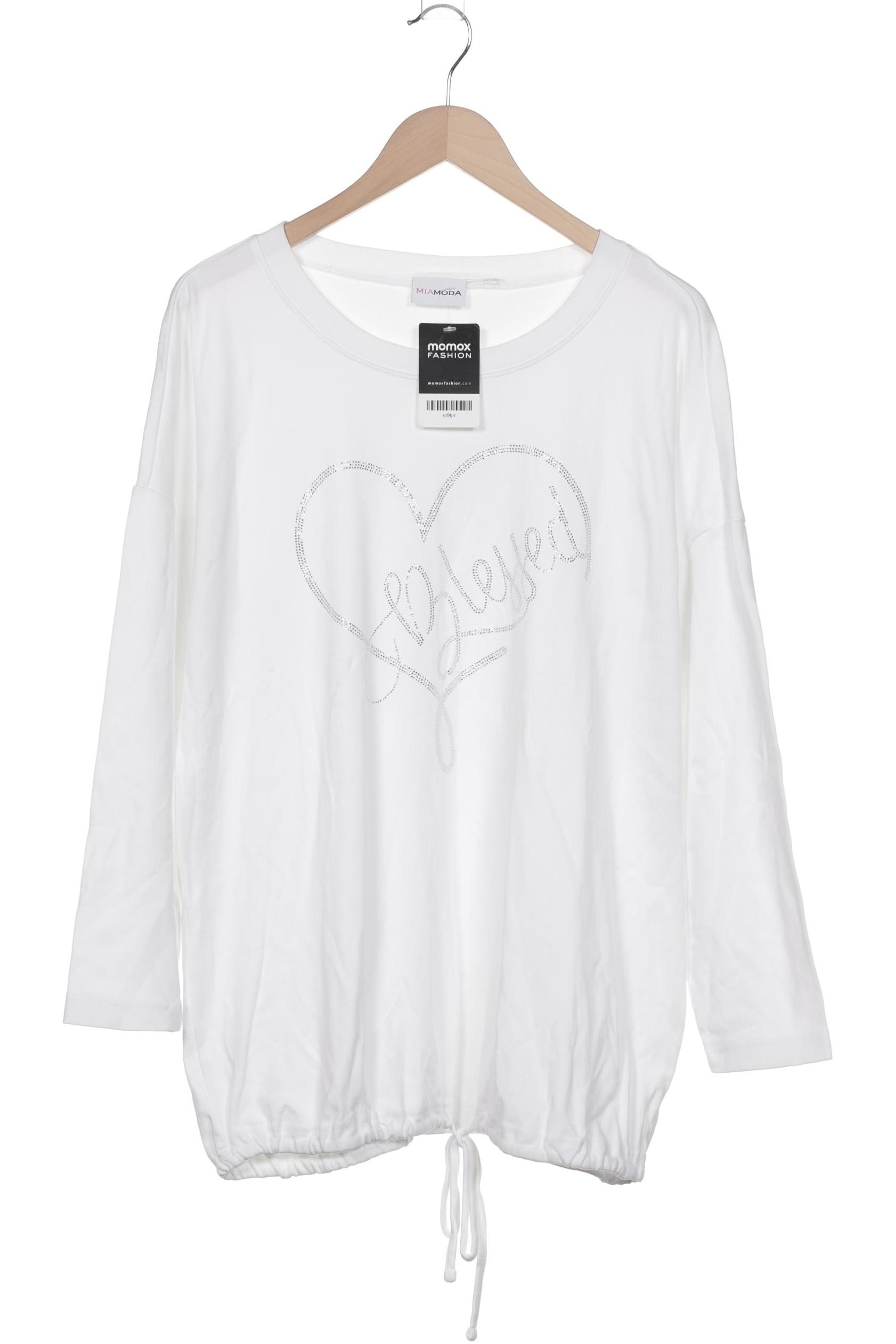 

Miamoda Damen Sweatshirt, weiß, Gr. 48
