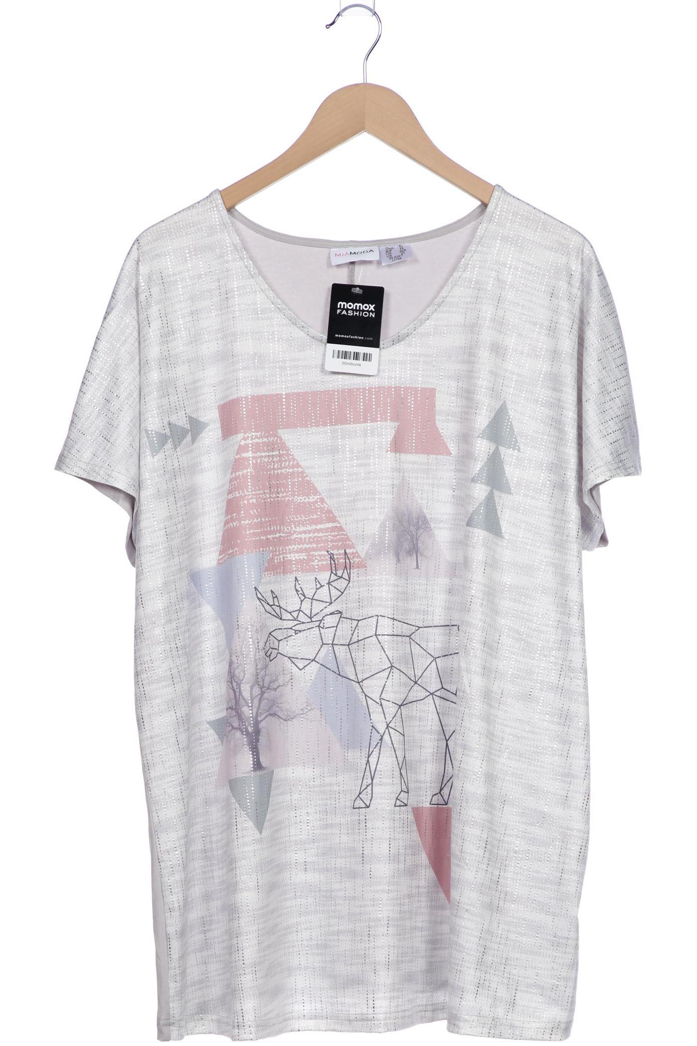 

Miamoda Damen T-Shirt, grau, Gr. 52