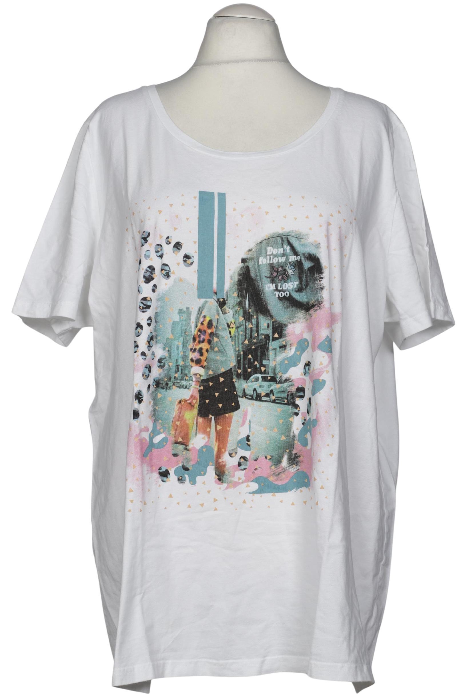 

Miamoda Damen T-Shirt, weiß, Gr. 56