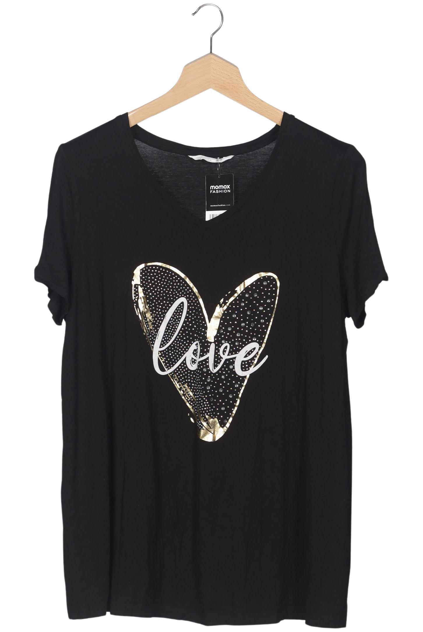 

Miamoda Damen T-Shirt, schwarz, Gr. 52