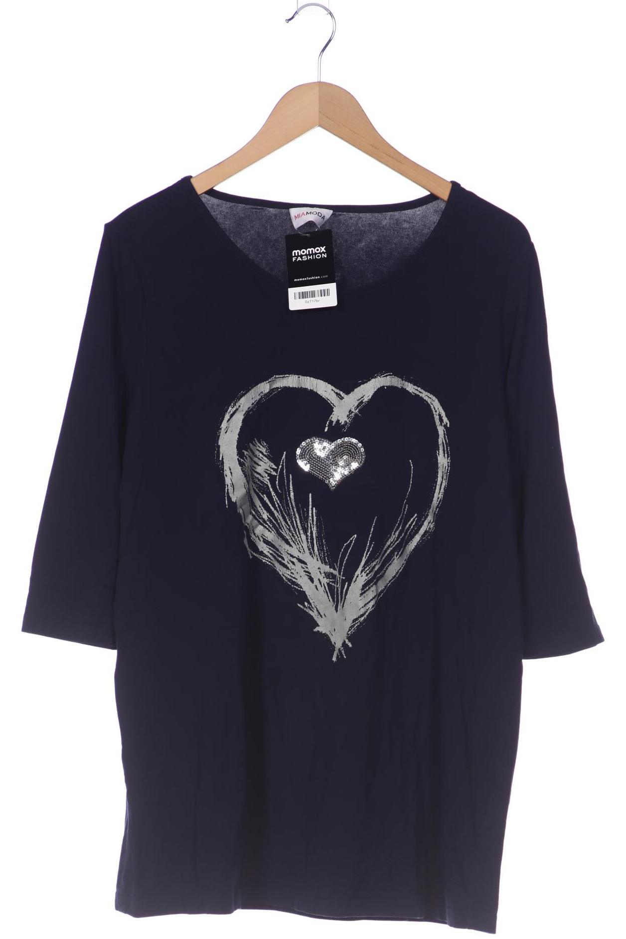 

Miamoda Damen T-Shirt, marineblau, Gr. 44