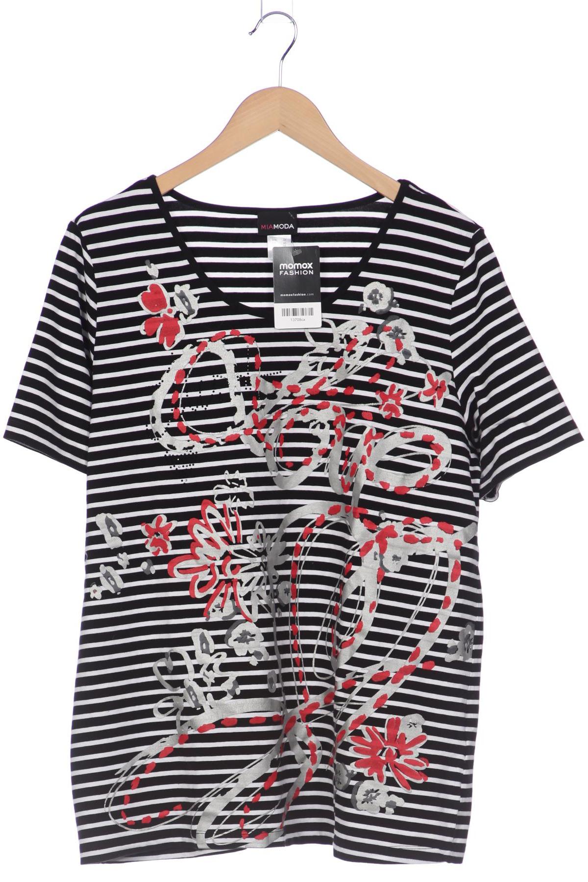 

Miamoda Damen T-Shirt, schwarz, Gr. 44