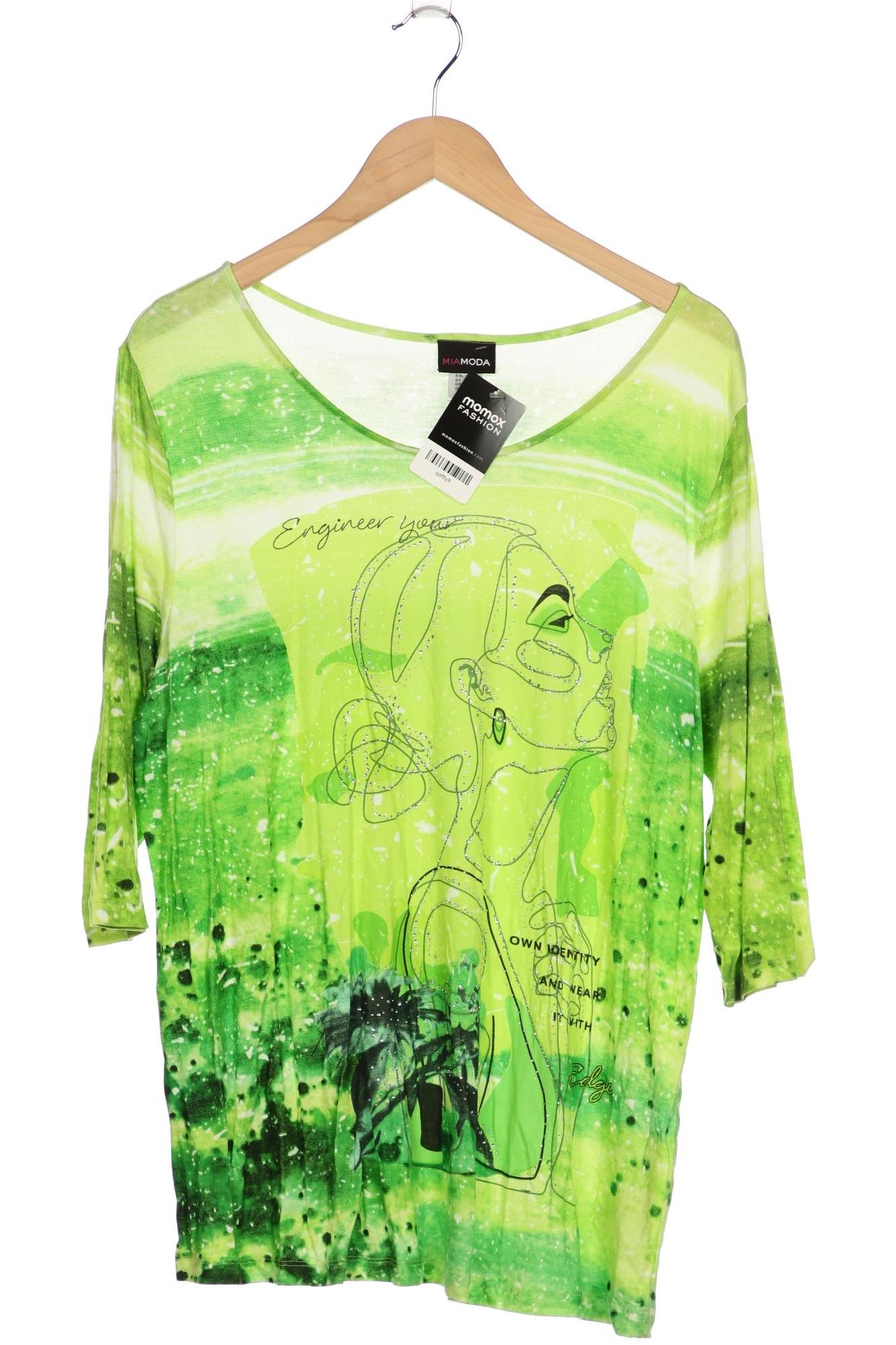 

Miamoda Damen T-Shirt, hellgrün, Gr. 50