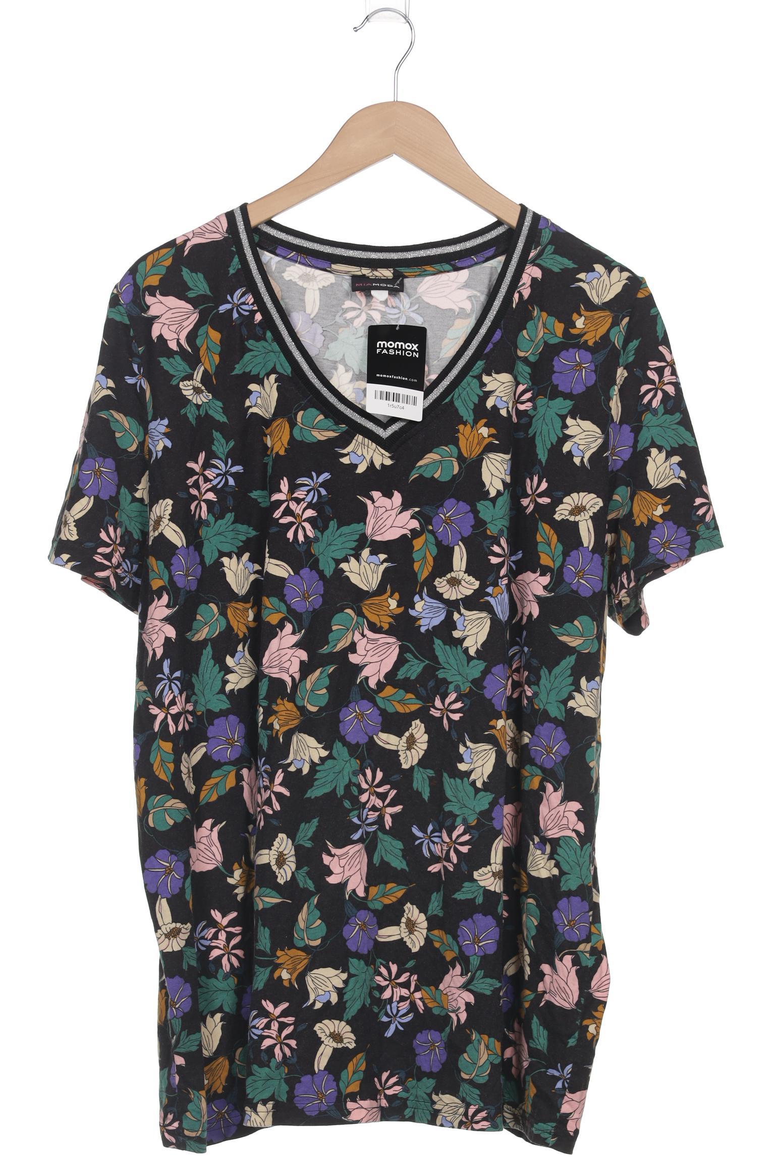 

Miamoda Damen T-Shirt, schwarz, Gr. 52