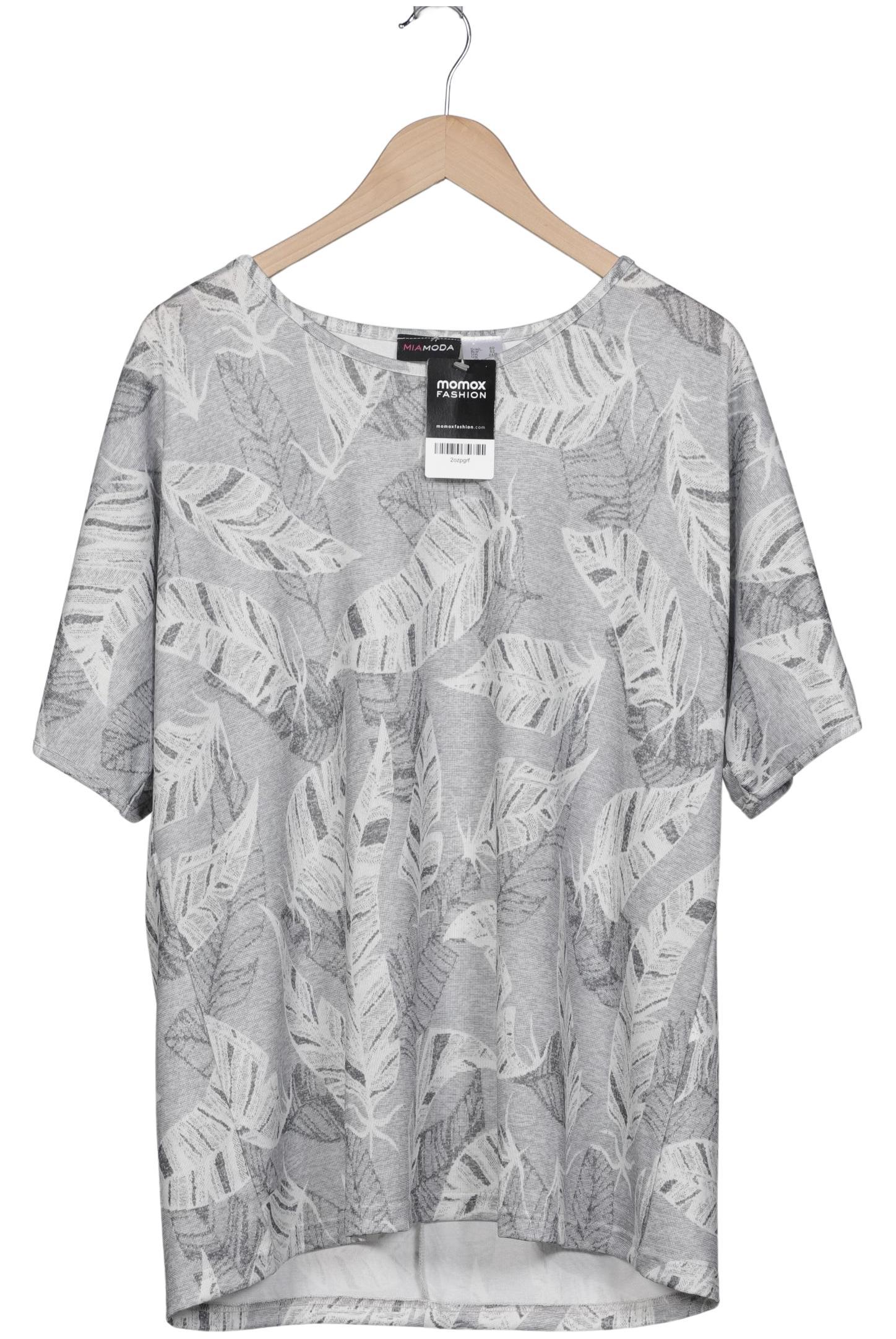 

Miamoda Damen T-Shirt, grau, Gr. 50
