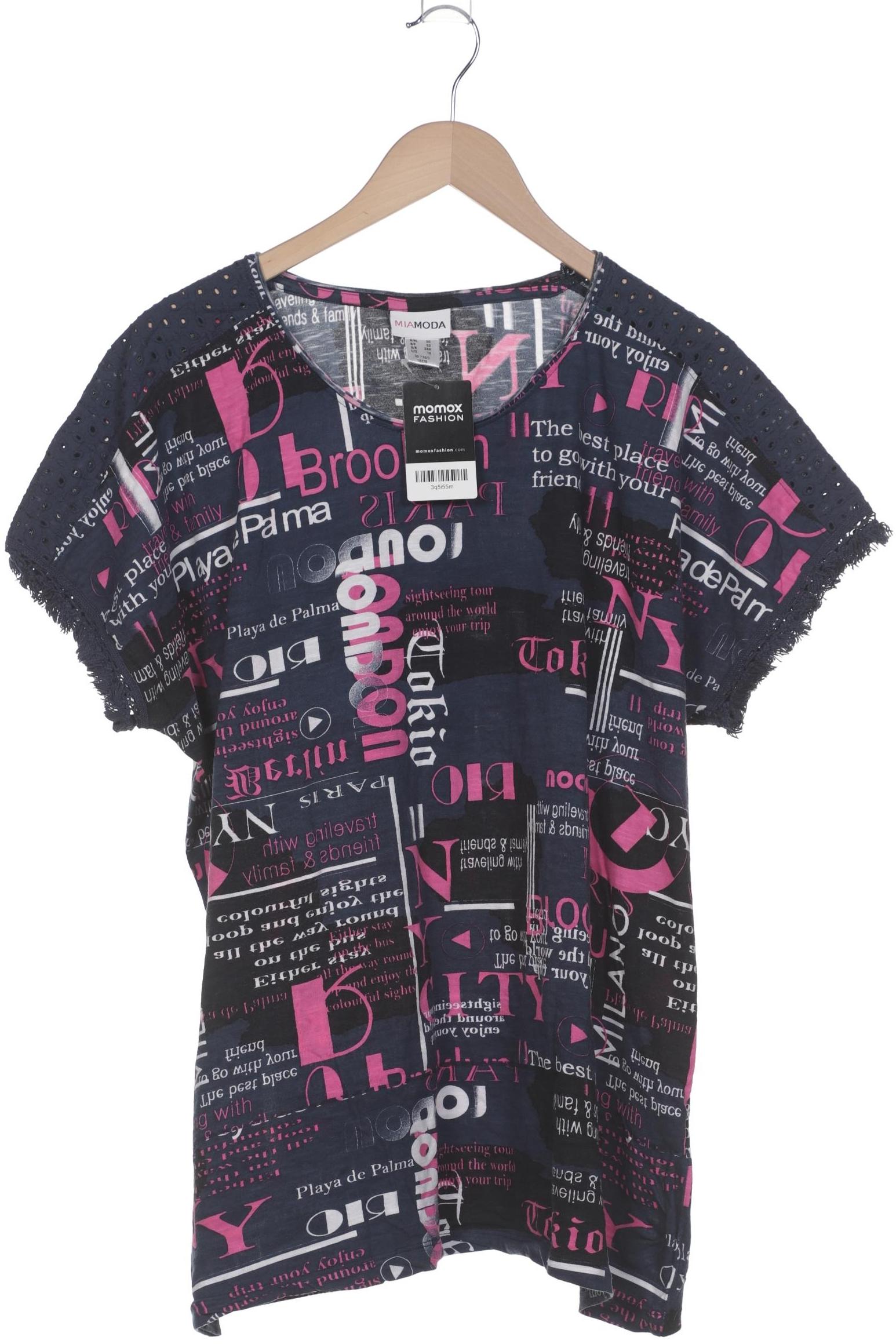 

Miamoda Damen T-Shirt, marineblau, Gr. 50