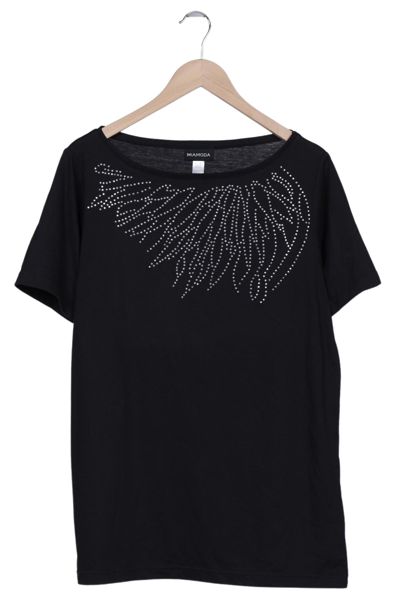 

Miamoda Damen T-Shirt, schwarz, Gr. 44