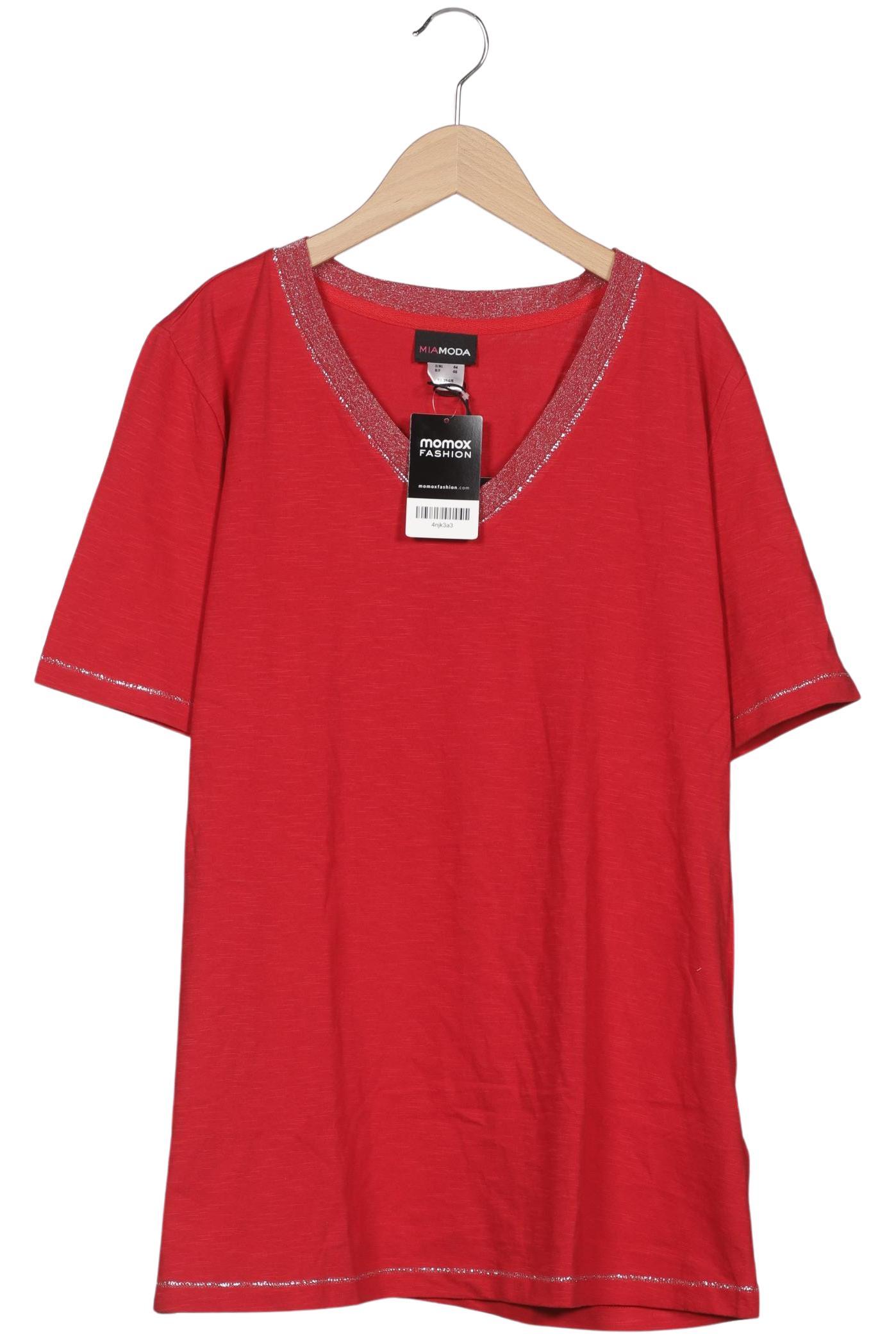 

Miamoda Damen T-Shirt, rot, Gr. 44