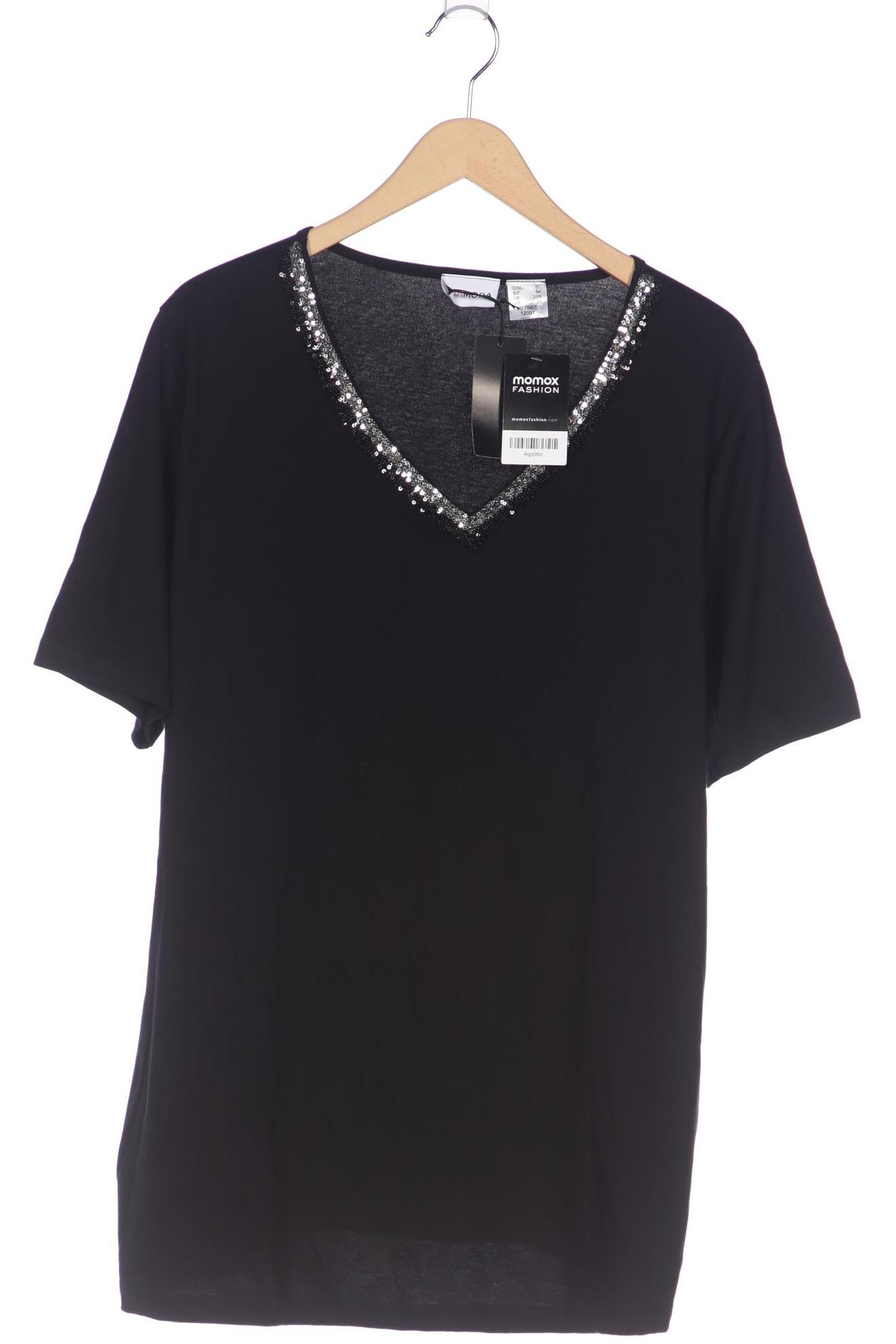 

Miamoda Damen T-Shirt, schwarz, Gr. 52