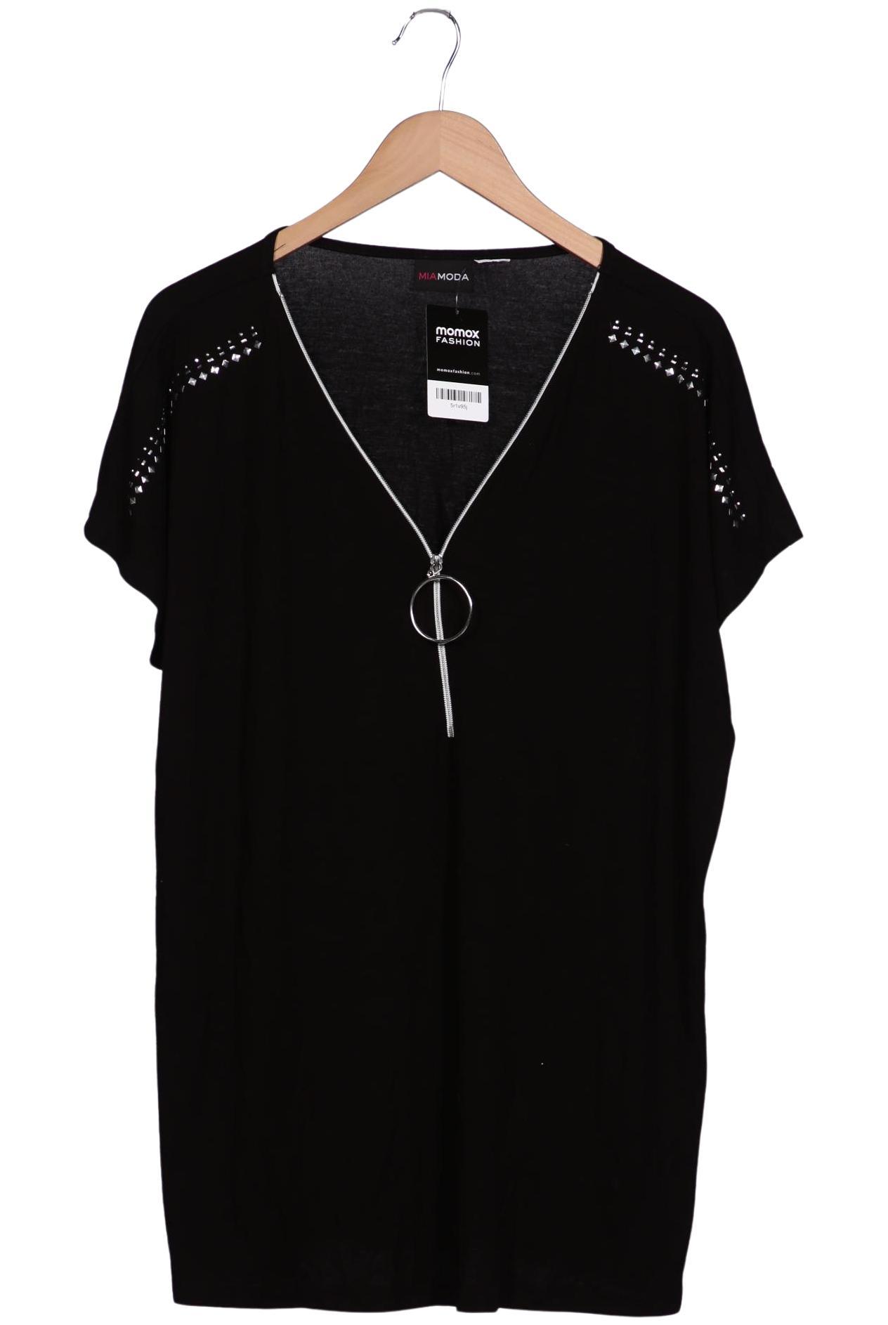 

Miamoda Damen T-Shirt, schwarz, Gr. 42