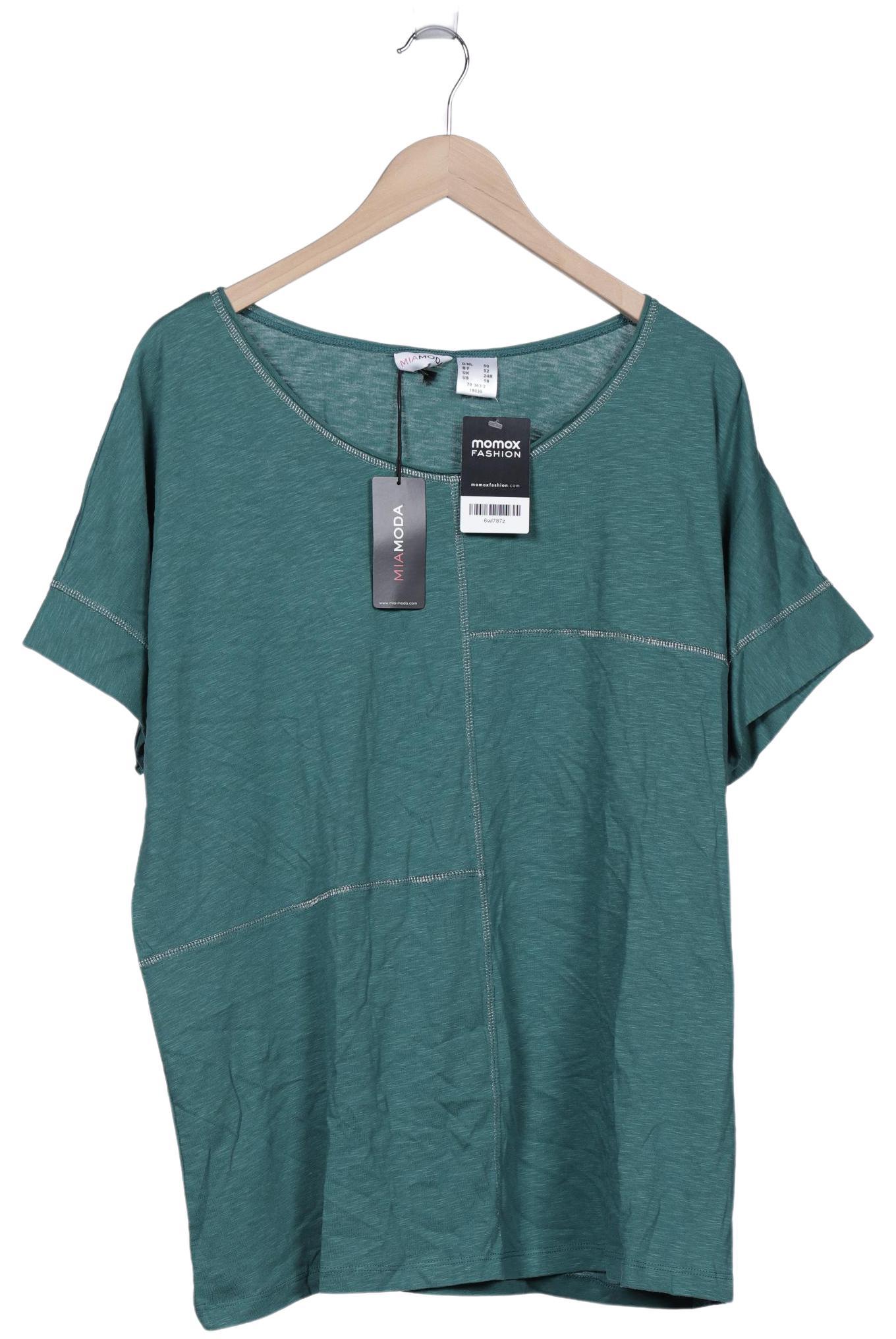 

Miamoda Damen T-Shirt, grün, Gr. 50