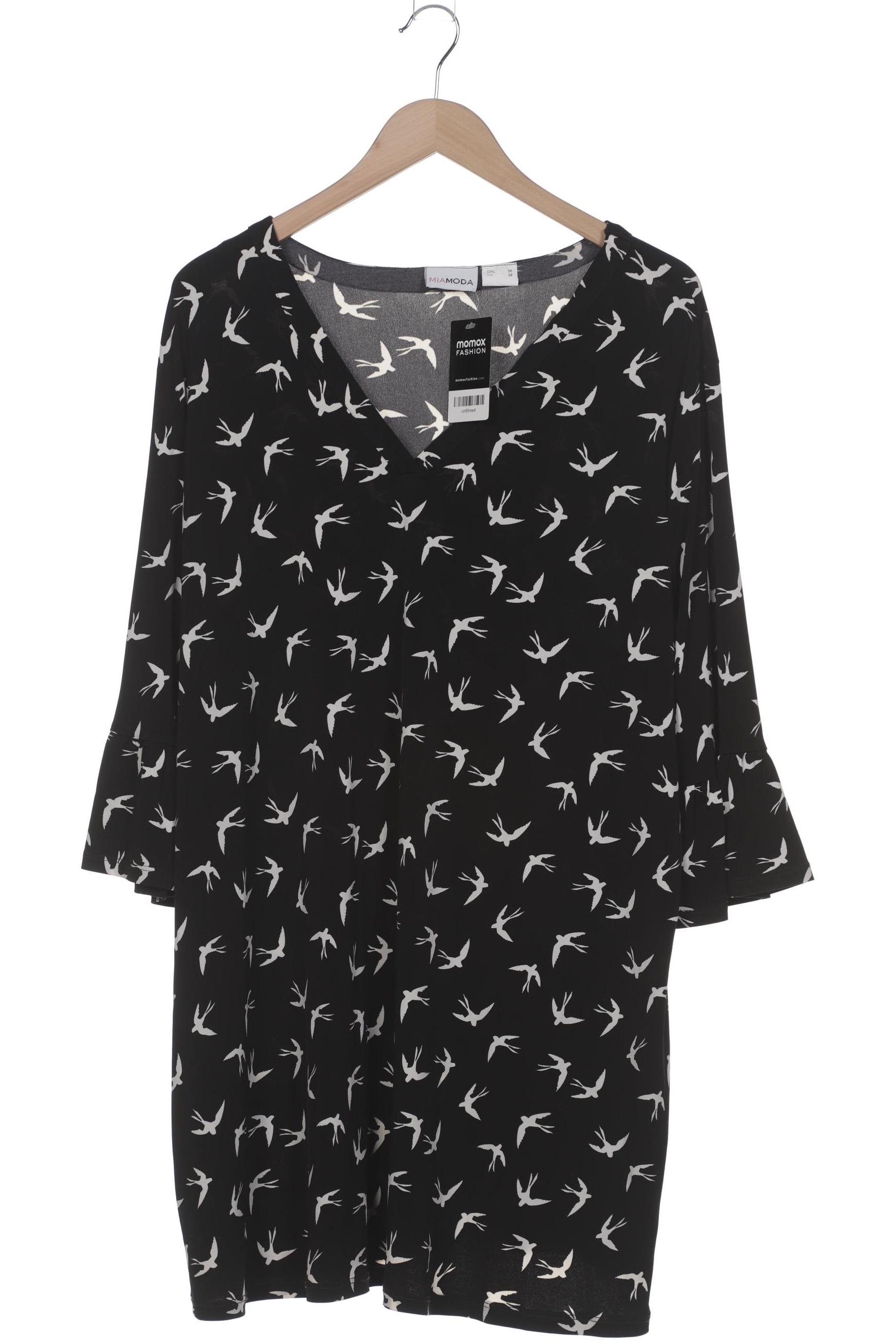 

Miamoda Damen T-Shirt, schwarz, Gr. 56