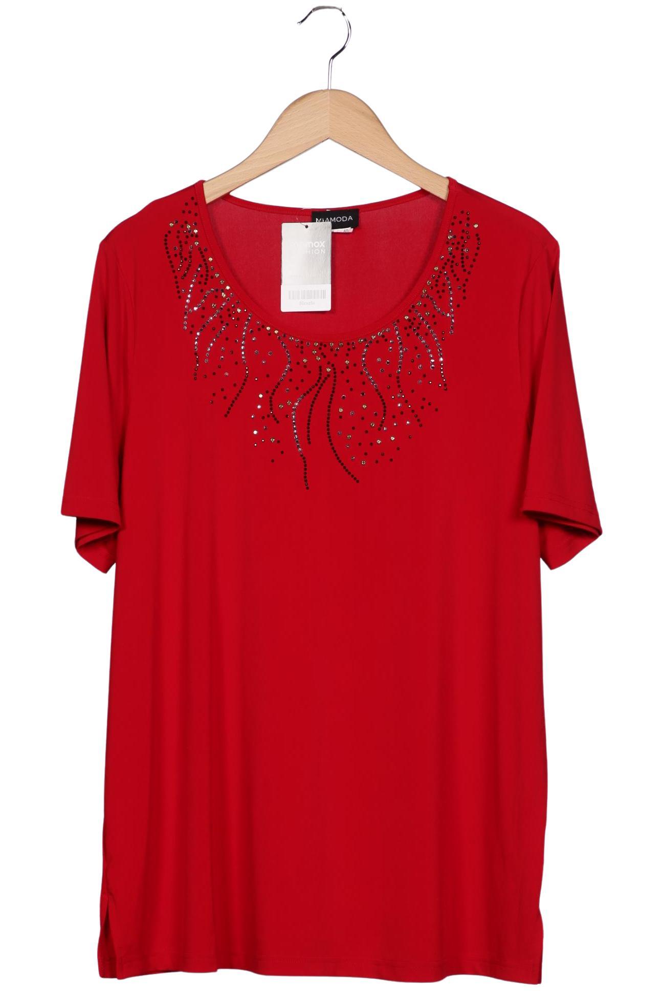 

Miamoda Damen T-Shirt, rot, Gr. 48