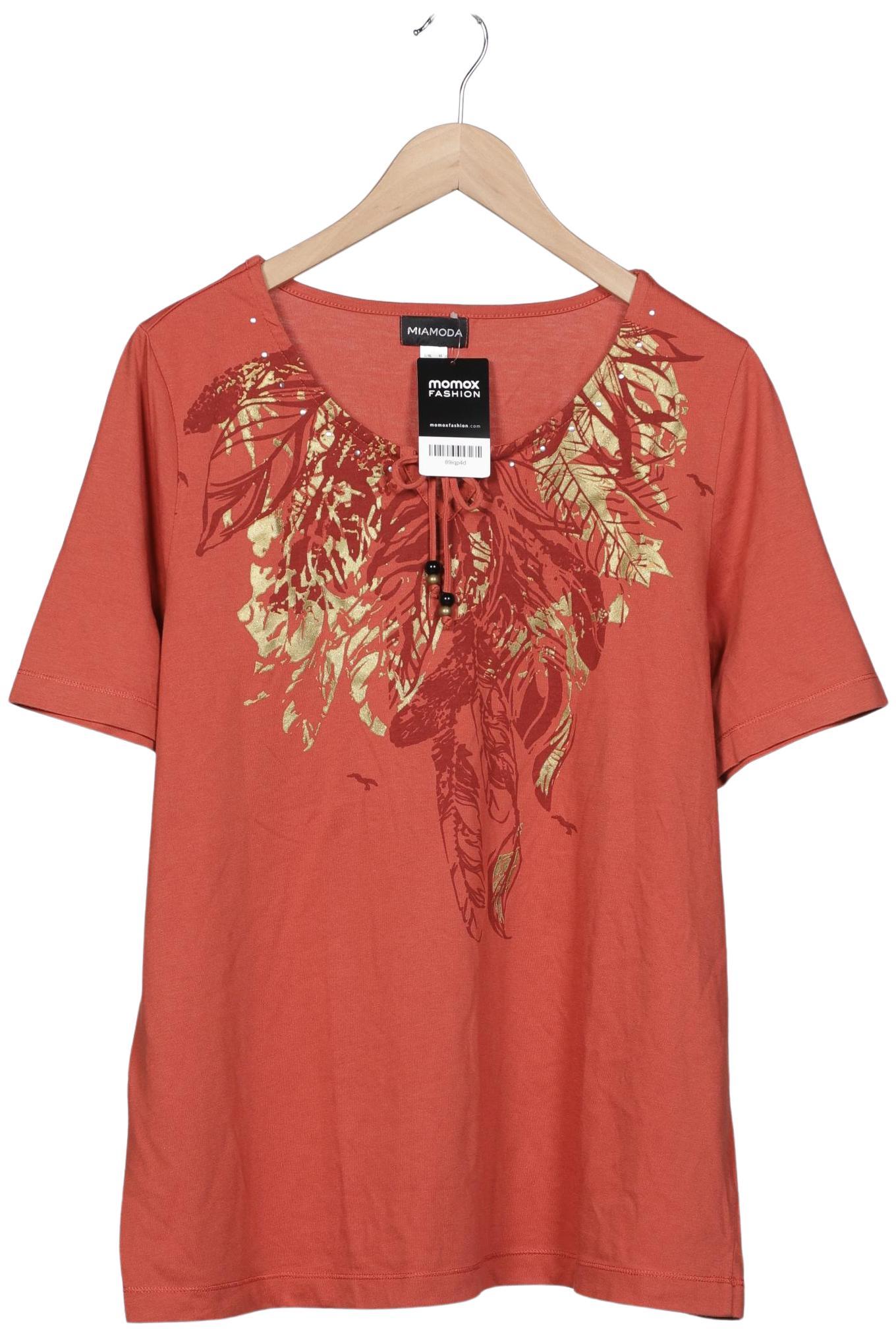 

Miamoda Damen T-Shirt, orange, Gr. 46
