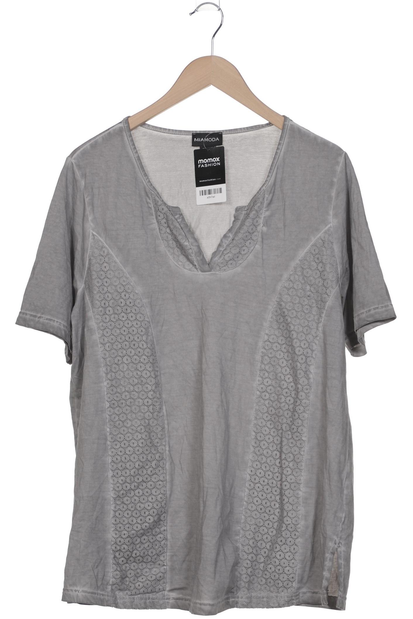 

Miamoda Damen T-Shirt, grau, Gr. 46