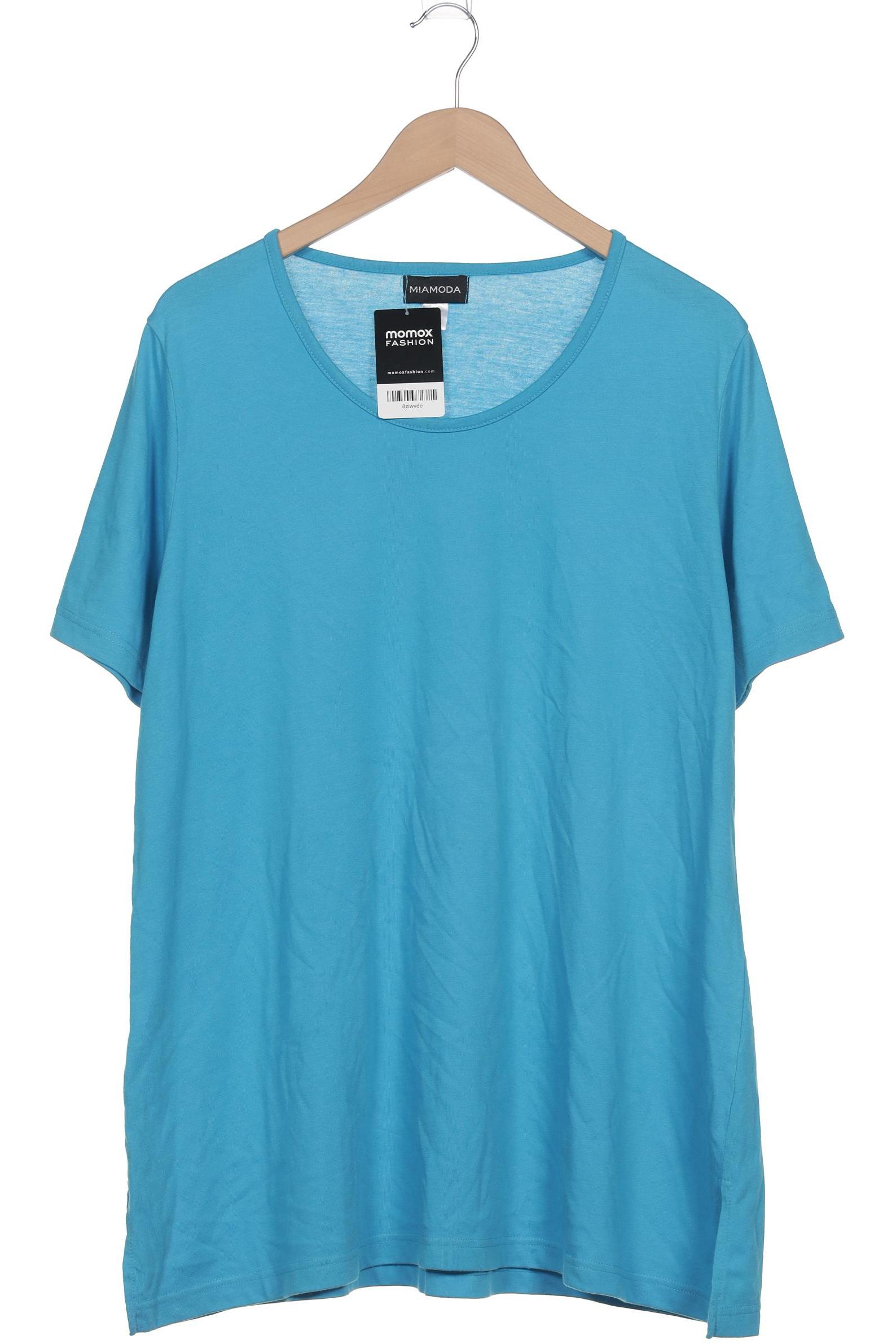 

Miamoda Damen T-Shirt, blau, Gr. 48