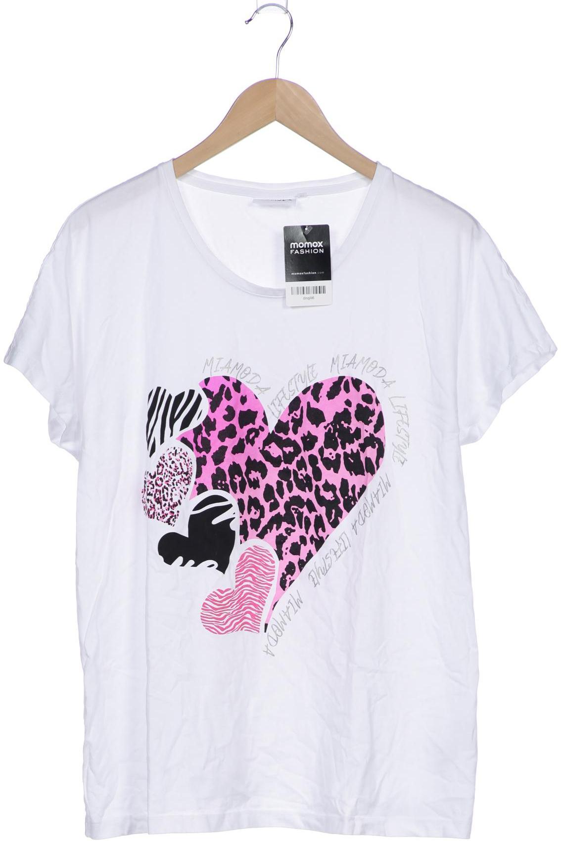 

Miamoda Damen T-Shirt, weiß, Gr. 48