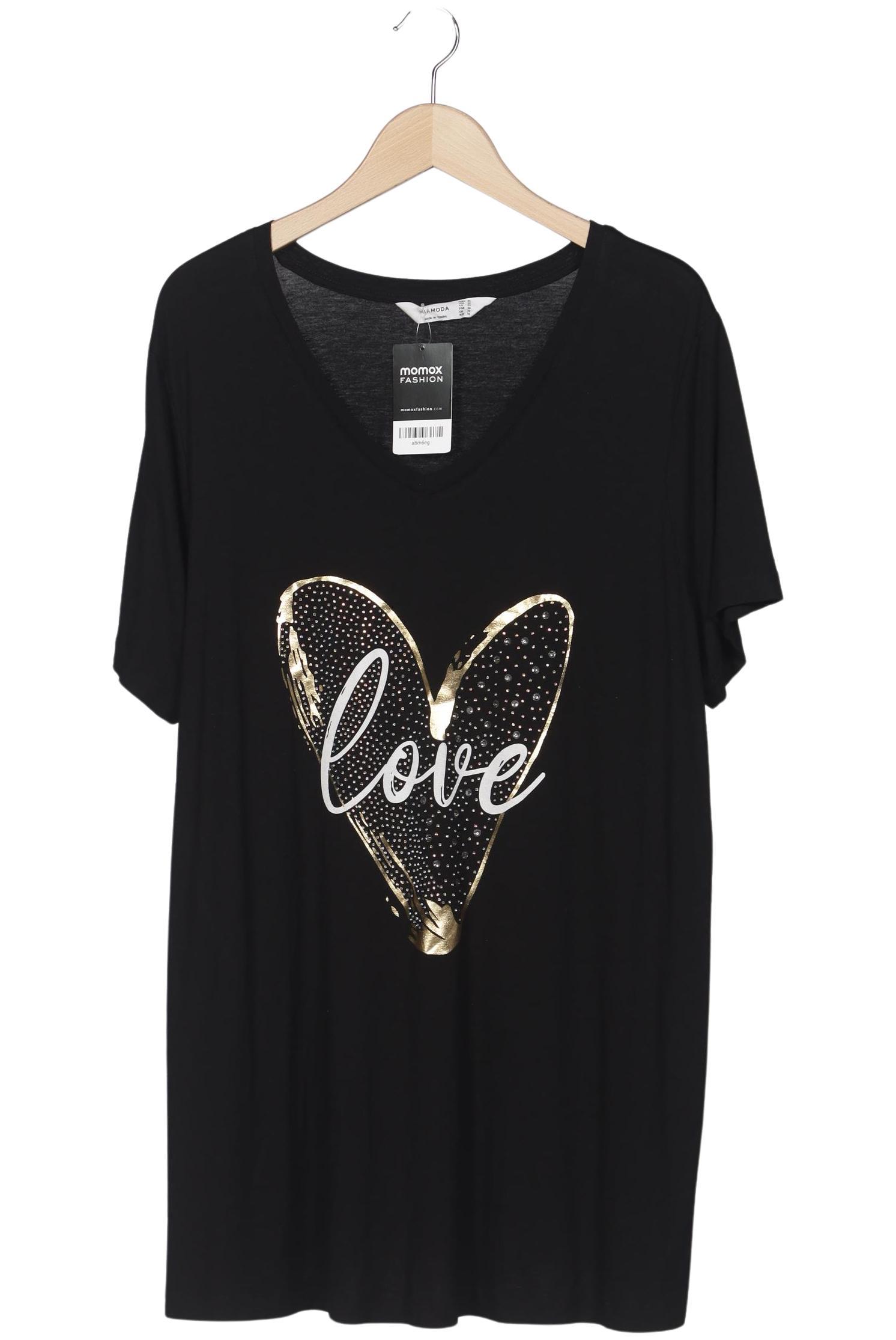 

Miamoda Damen T-Shirt, schwarz, Gr. 50