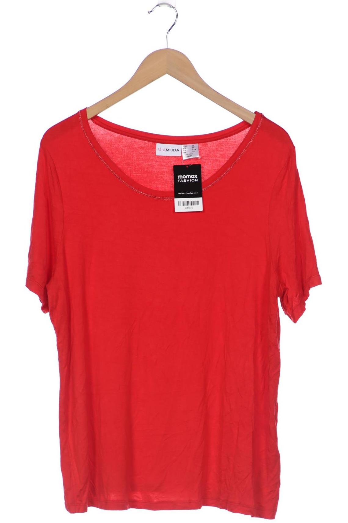 

Miamoda Damen T-Shirt, rot, Gr. 48