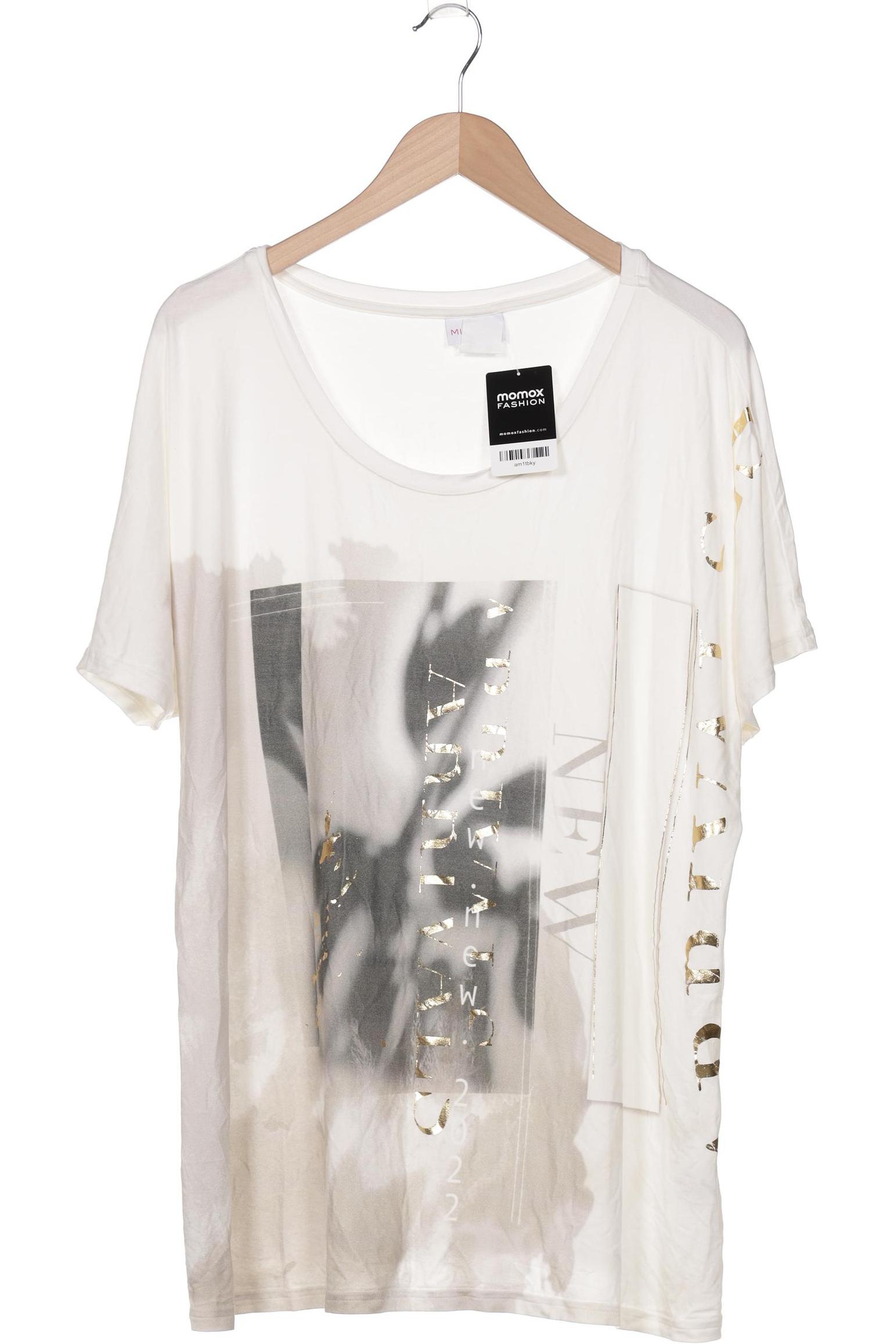 

Miamoda Damen T-Shirt, cremeweiß, Gr. 48