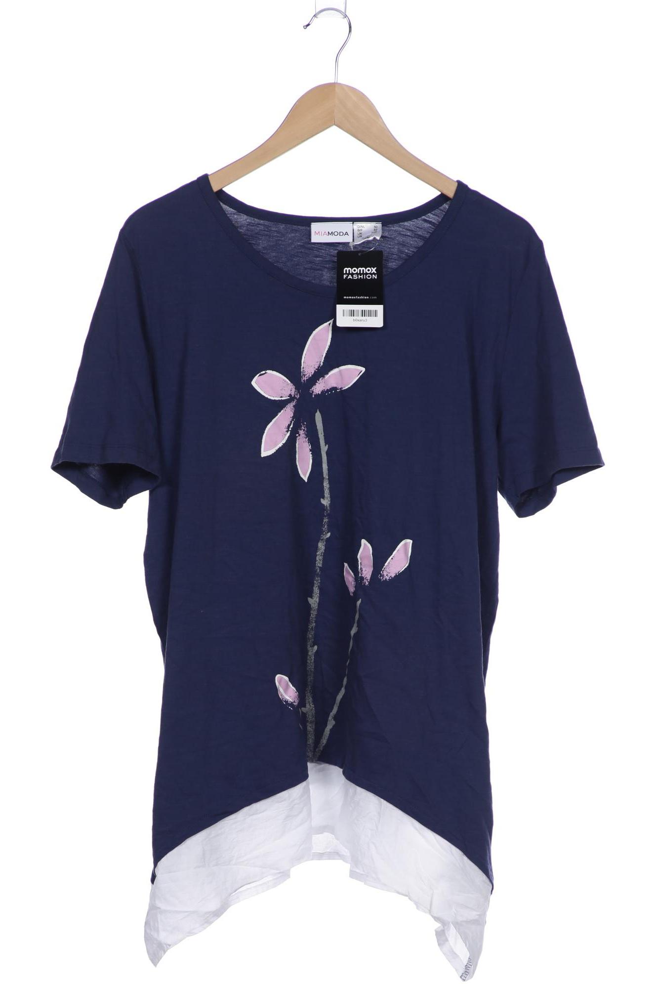 

Miamoda Damen T-Shirt, marineblau, Gr. 50