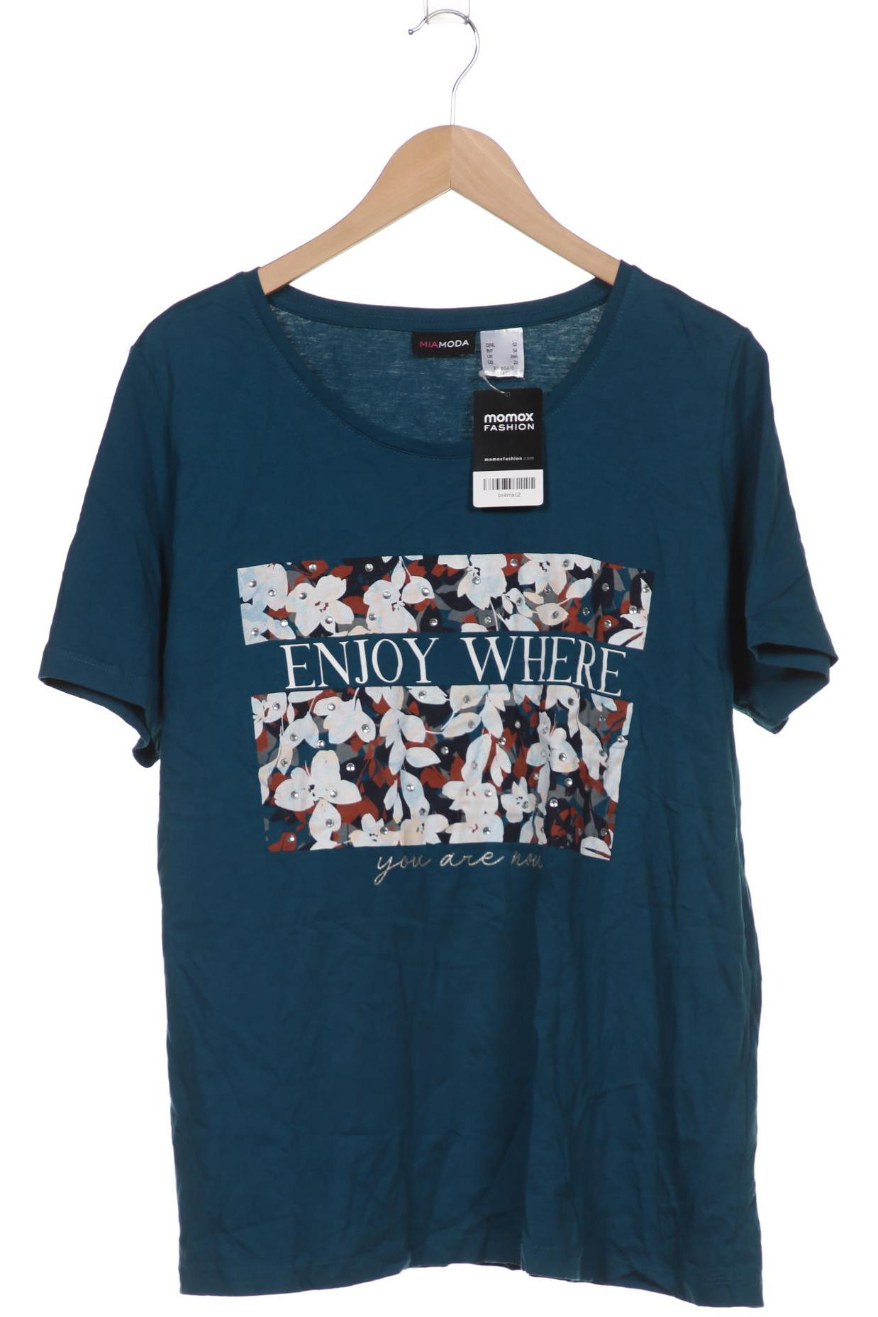 

MIAMODA Damen T-Shirt, blau