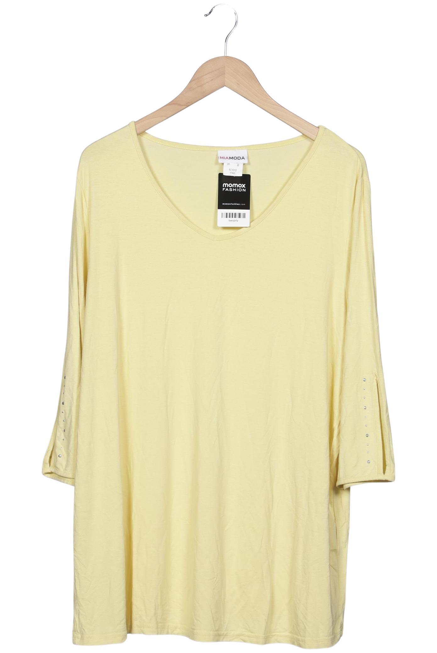 

Miamoda Damen T-Shirt, gelb, Gr. 52